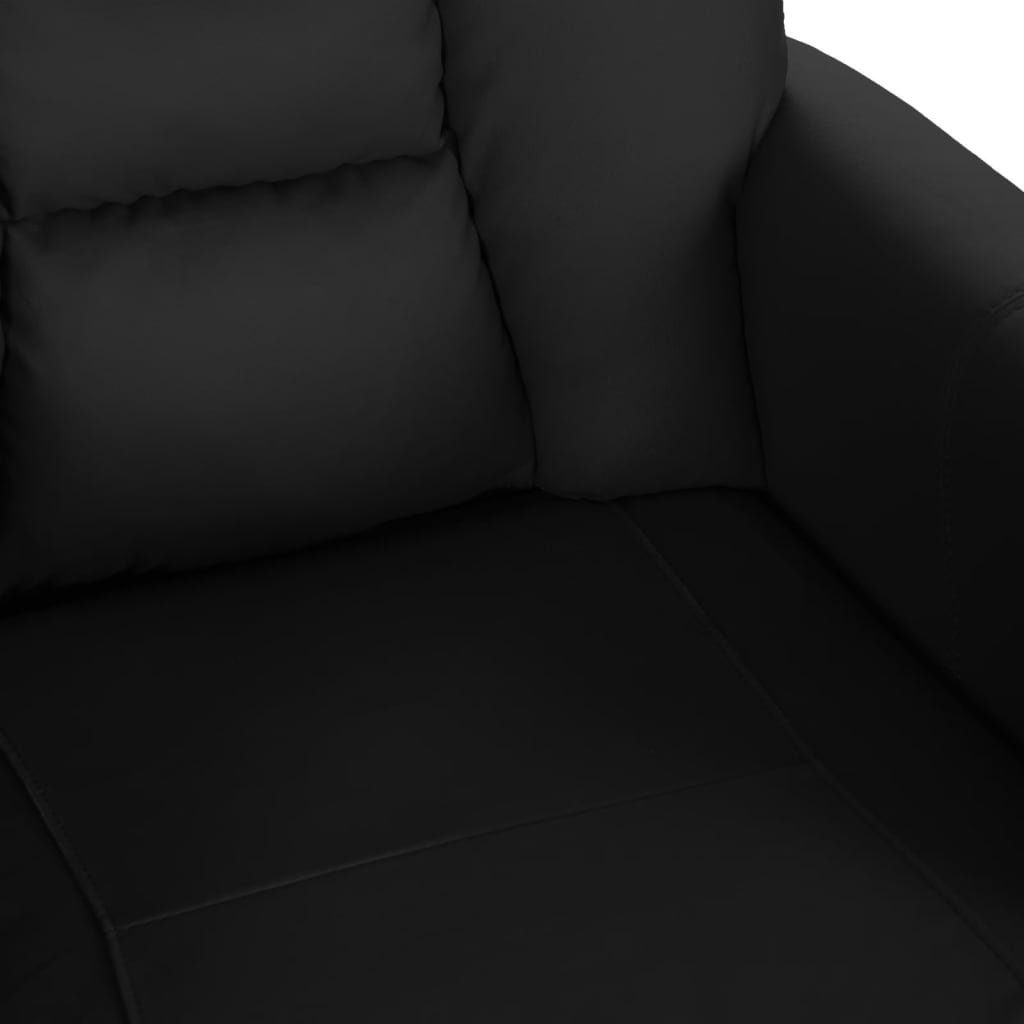 Verstellbar Sessel Schwarz furnicato Elektrischer Kunstleder