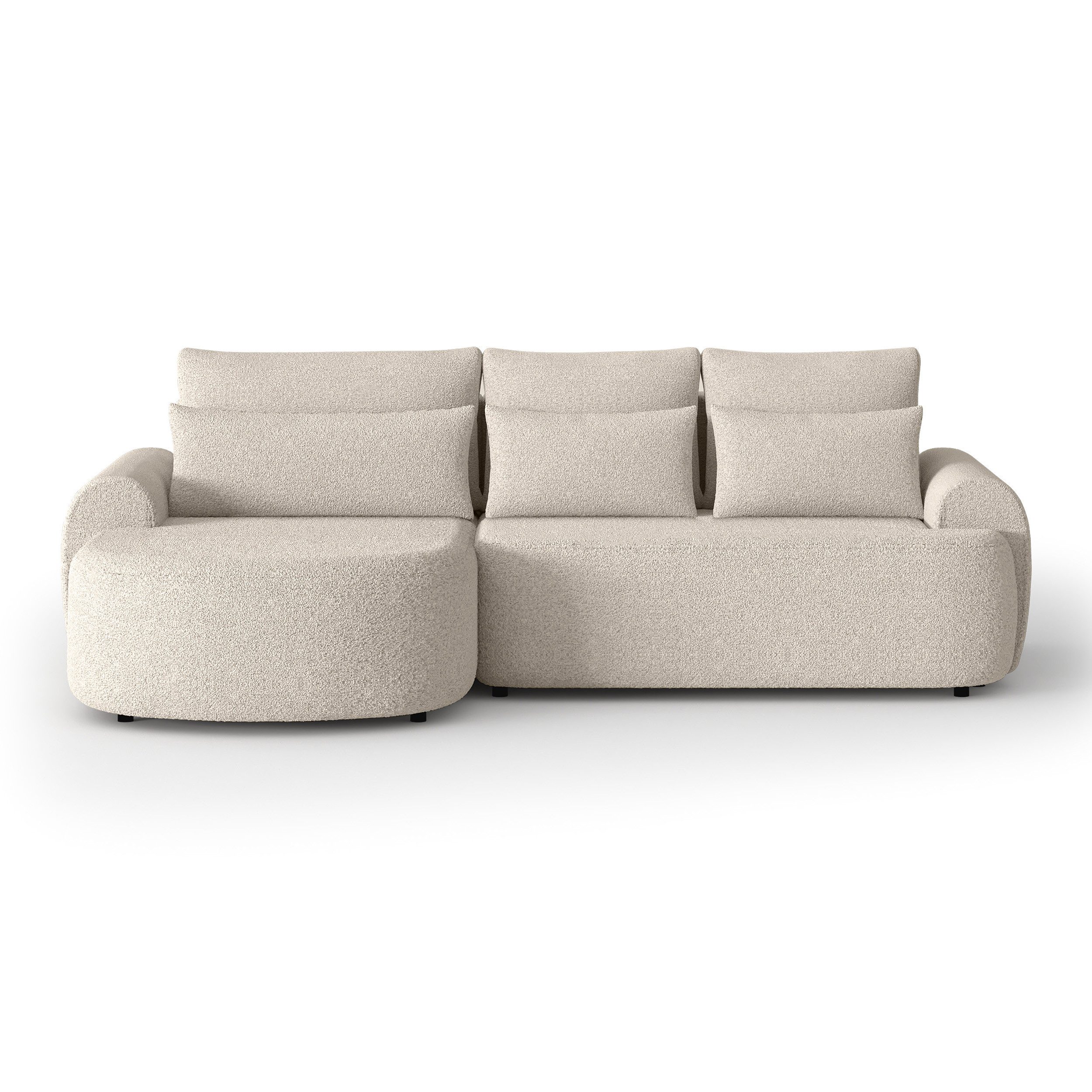 Beautysofa Ecksofa mit Schlaffunktion Olivio, mit Wellenfedern, gepolsterte günstig online kaufen