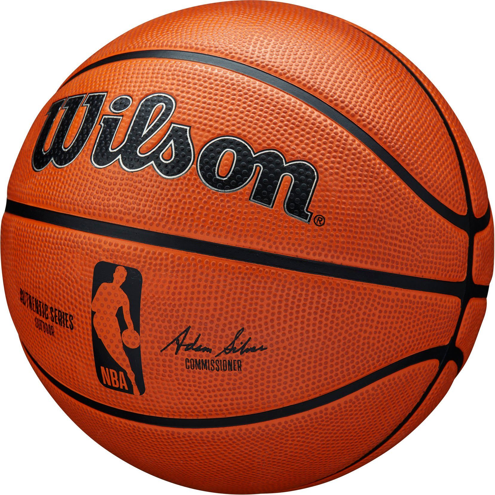 Wilson Basketball NBA AUTHENTIC SERIES OUTDOOR SZ7, für Babys, Kinder, Jugendliche und Erwachsene geeignet