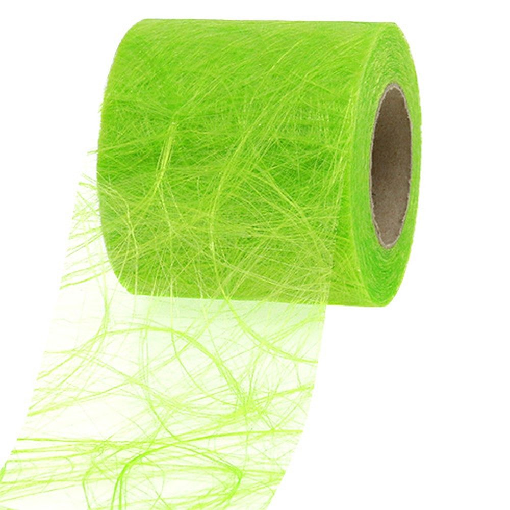 Tischläufer Vlies Bastelband Sizoweb 8cm x 25m Apfelgrün Dekoband für