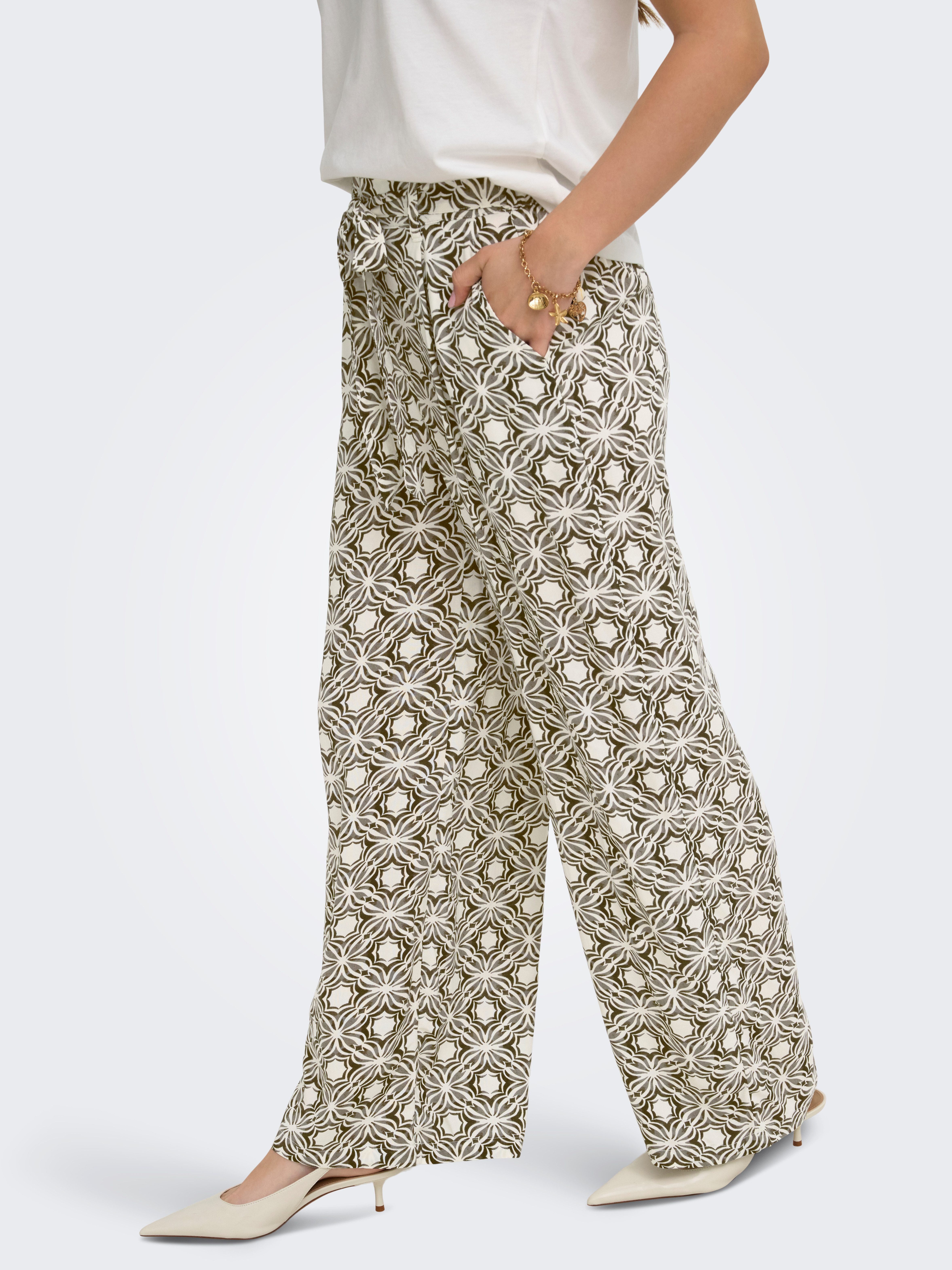 ONLY Schlupfhose ONLSILVA LOOSE PANTS WVN NOOS Viskose, regular fit – Bild 3 von 5