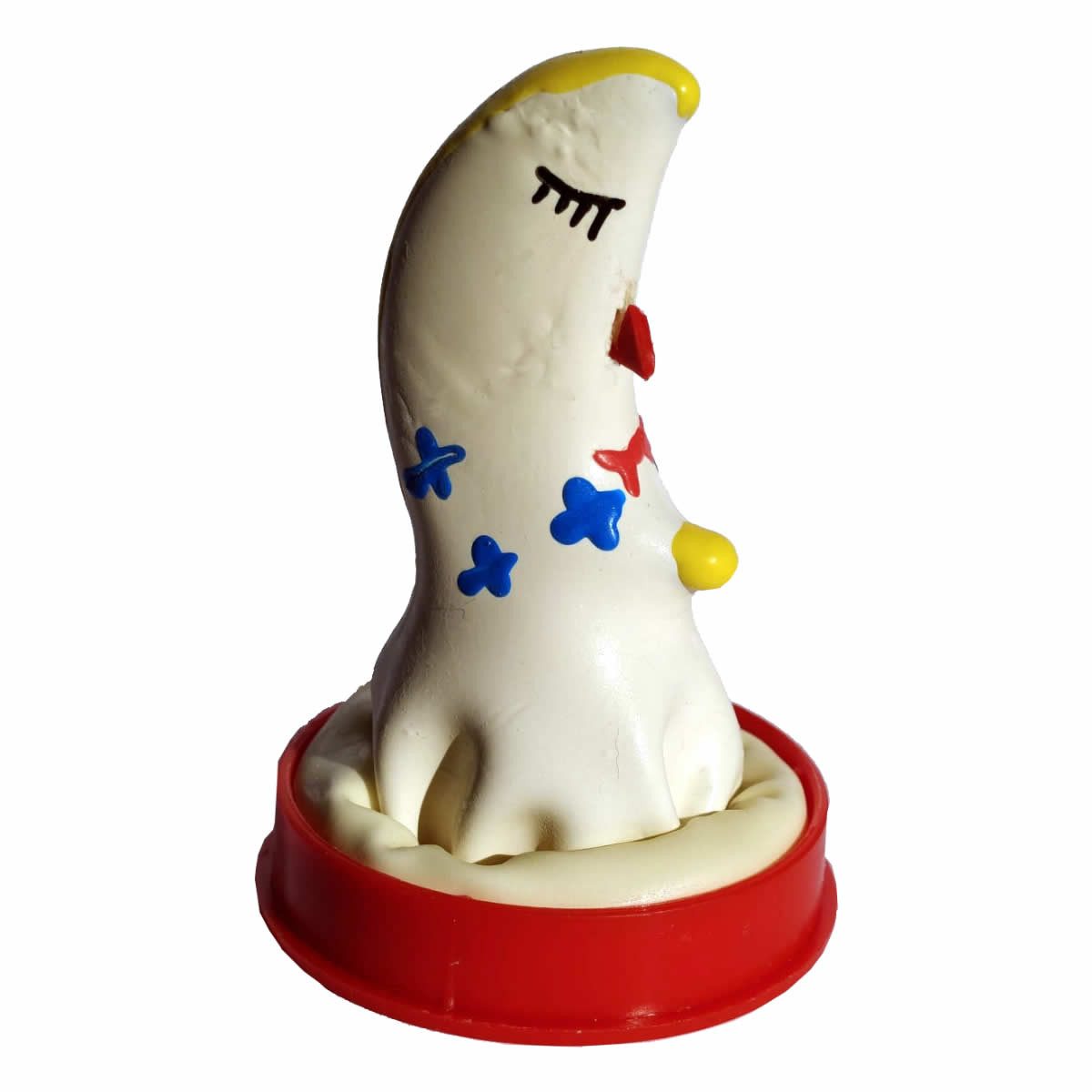 ERCO Kondome Mond Packung mit, 1 St., Scherzkondom mit Figur, handbemalt