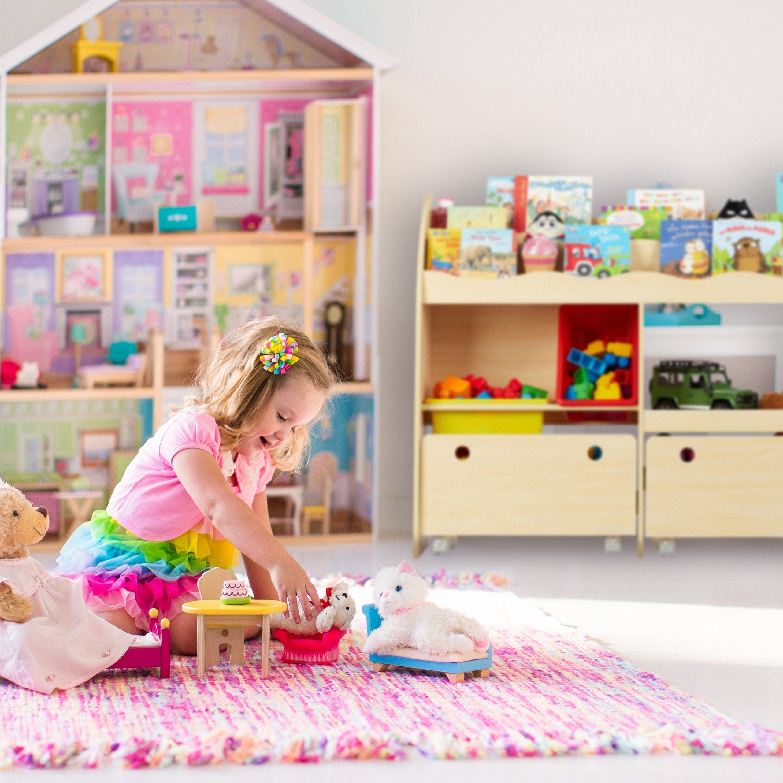 relaxdays Kinderregal für Spielzeug