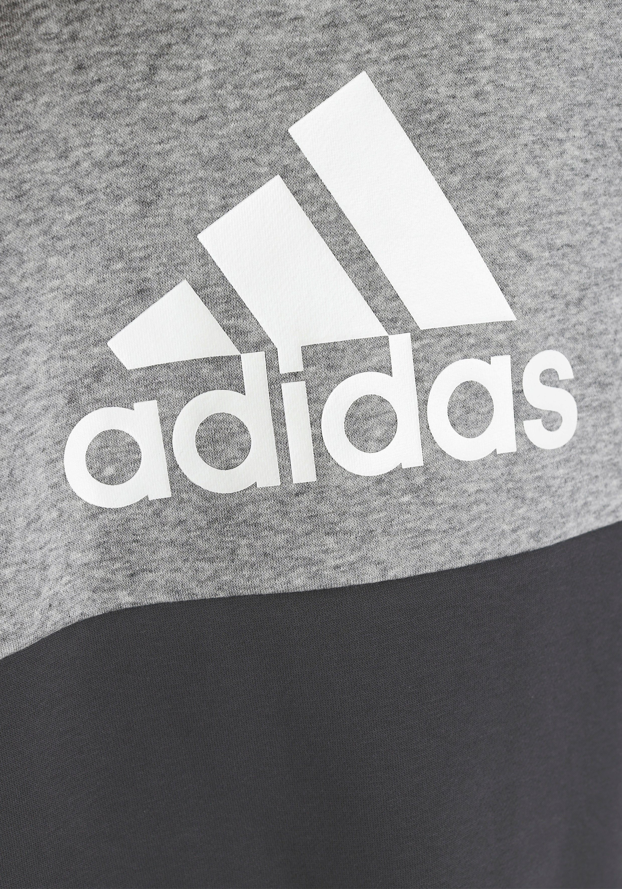 adidas Sportswear FLEECE (2-tlg) Trainingsanzug COLOURBLOCK MGREYH/DGSOGR
