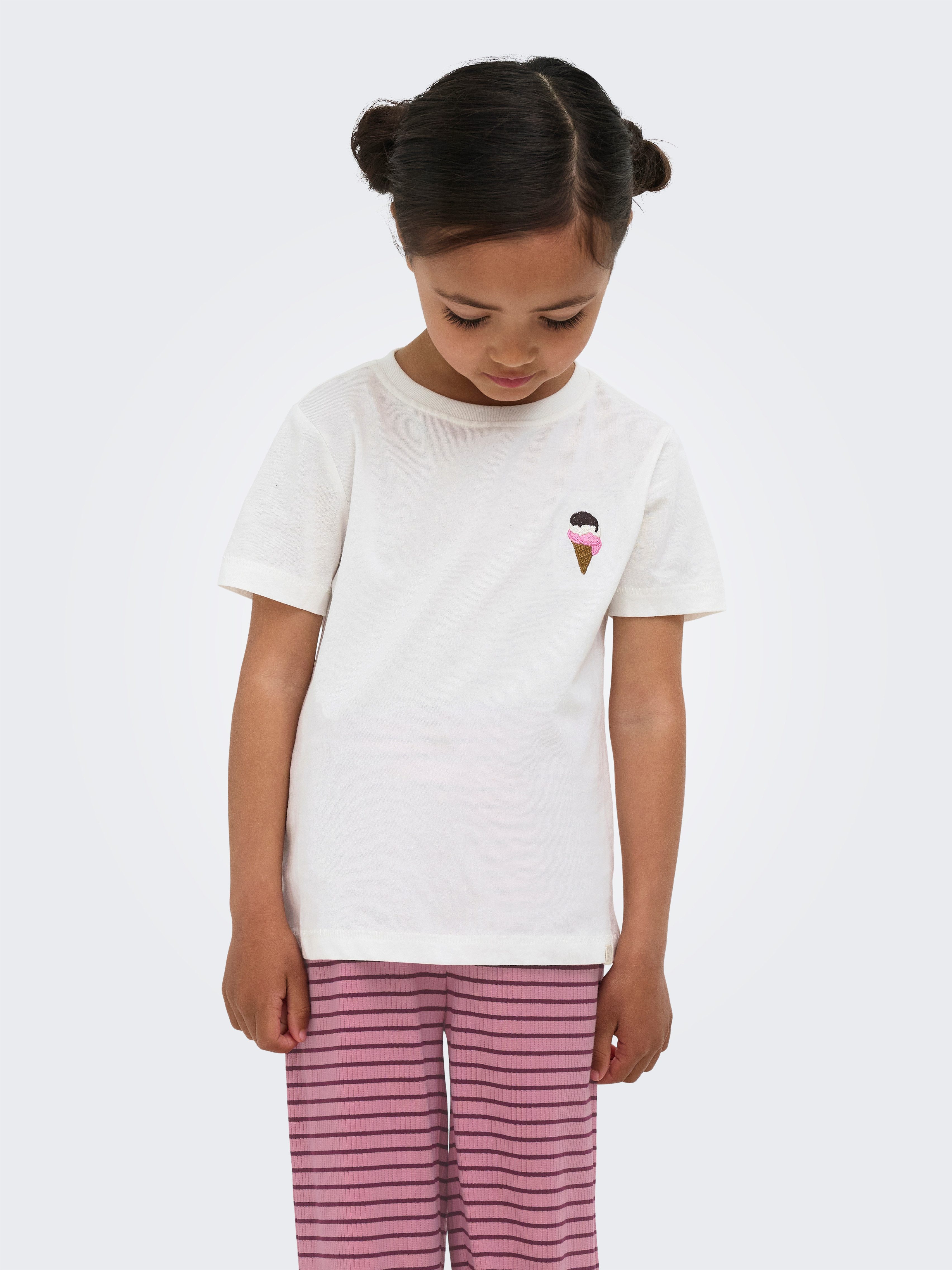 KIDS ONLY T-Shirt KMGVEGA LIFE SS REG EMB TEE BOX JRS NOOS