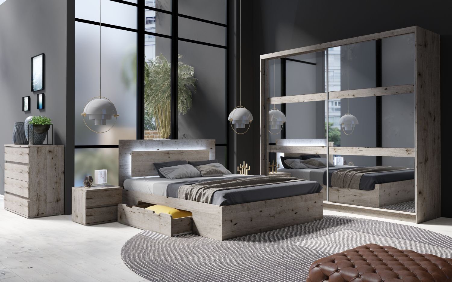 Lukas Möbel Komplettschlafzimmer Schlafzimmer Set Togo günstig online kaufen