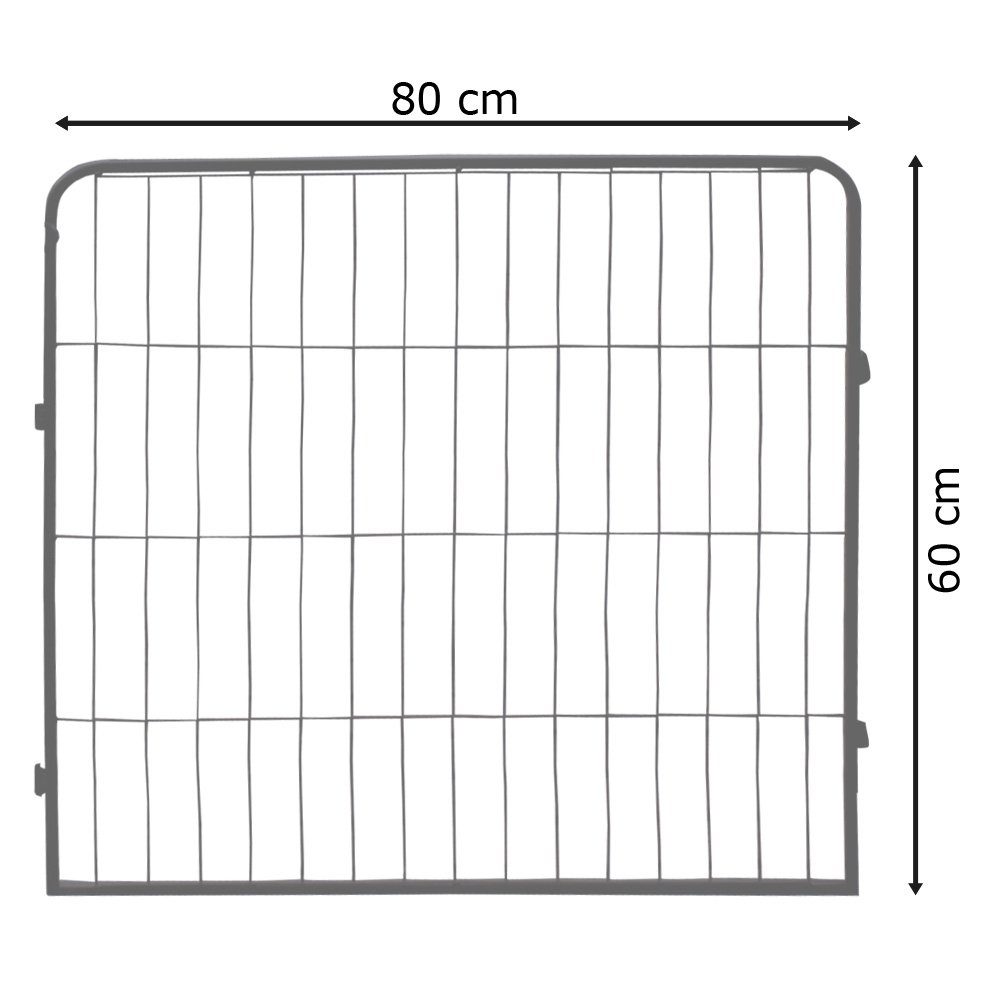 Petigi Freigehege Welpenauslauf 24eckig Welpenlaufstall Tierlaufstall Freigehege 60 cm