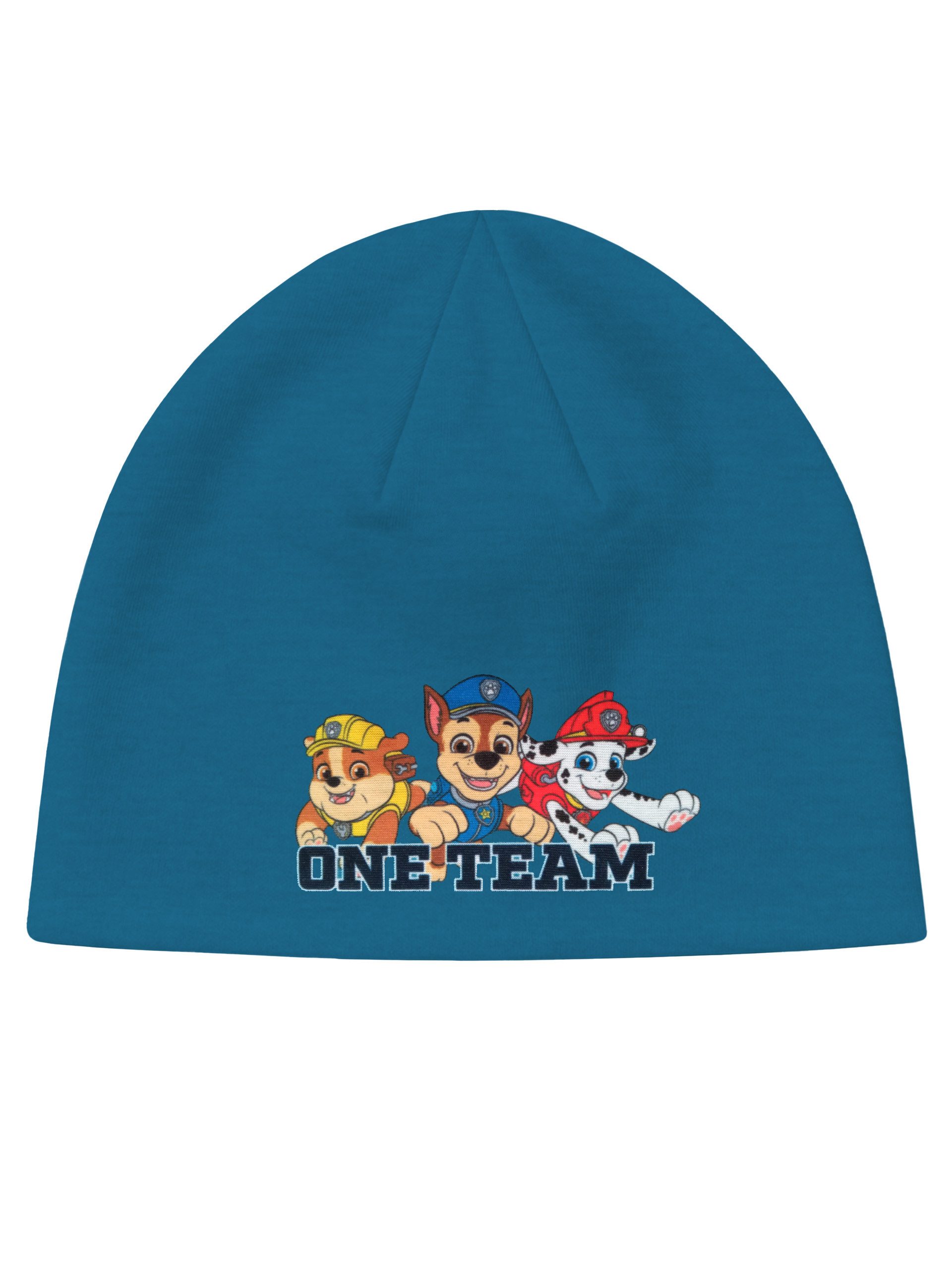 United Labels® Strickmütze Paw Patrol Beanie One Team Übergangsmütze Mütze