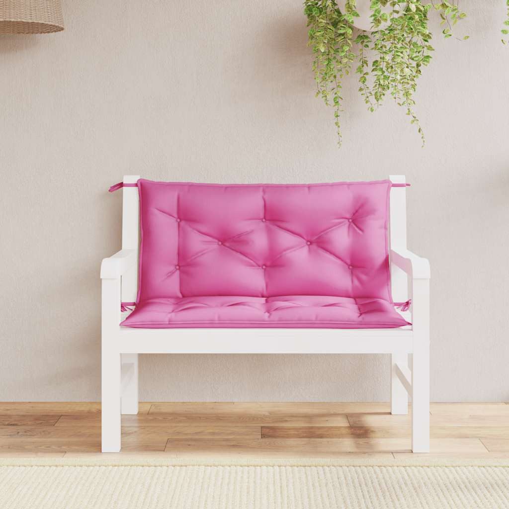 vidaXL Sitzauflage Gartenbank-Auflagen 2 Stk. Rosa günstig online kaufen