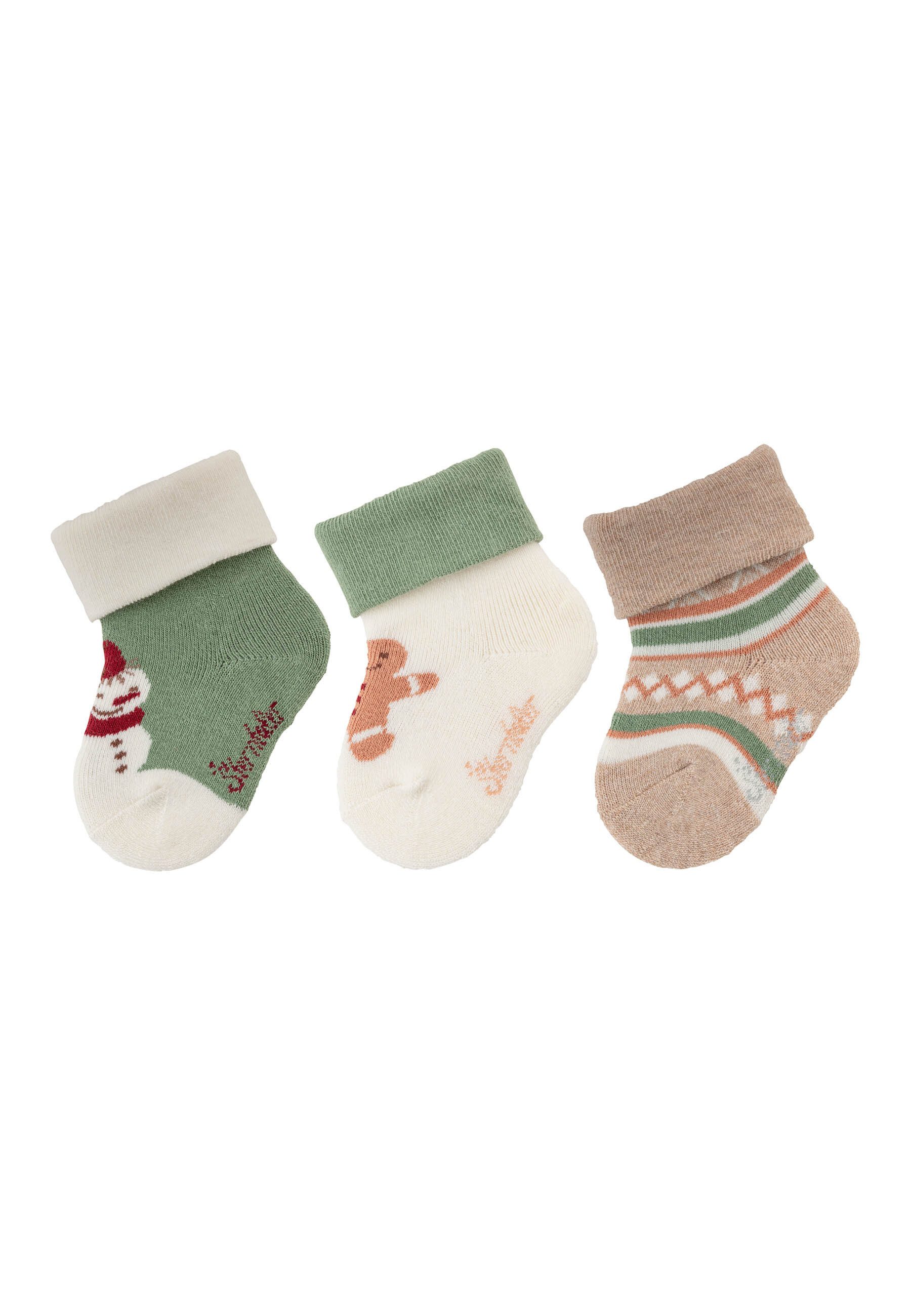 Sterntaler® Basicsocken Baby Носки Weihnachten (3-Paar)