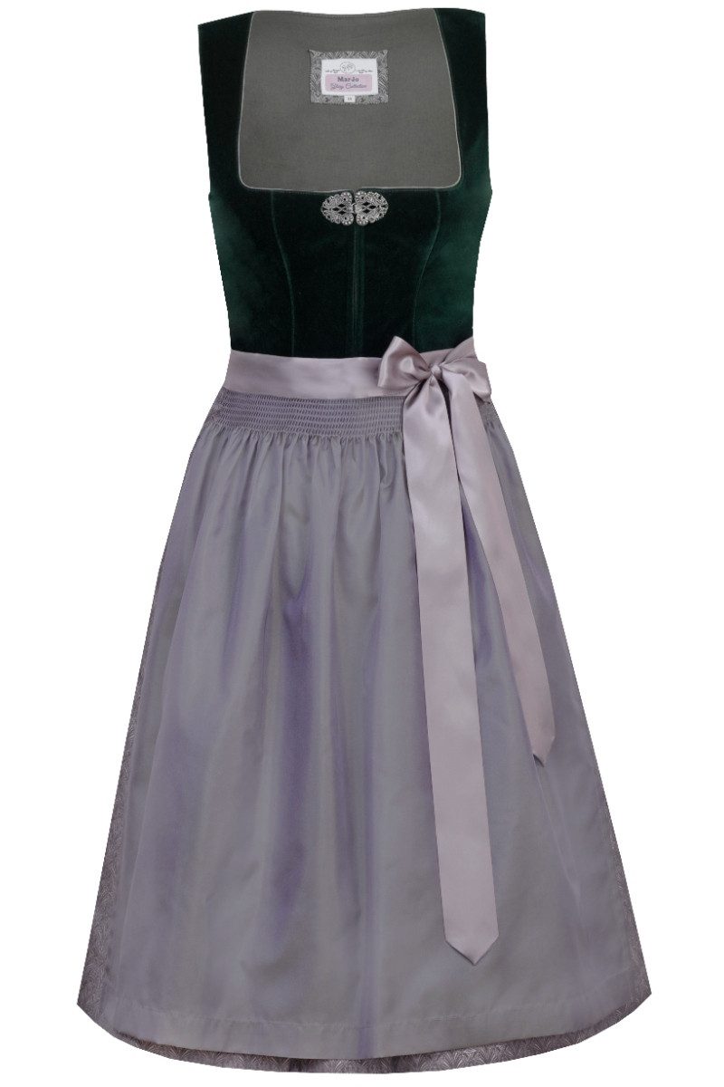 MarJo Dirndl Samt Dirndl 2tlg. - SWANTJE - flaschengrün