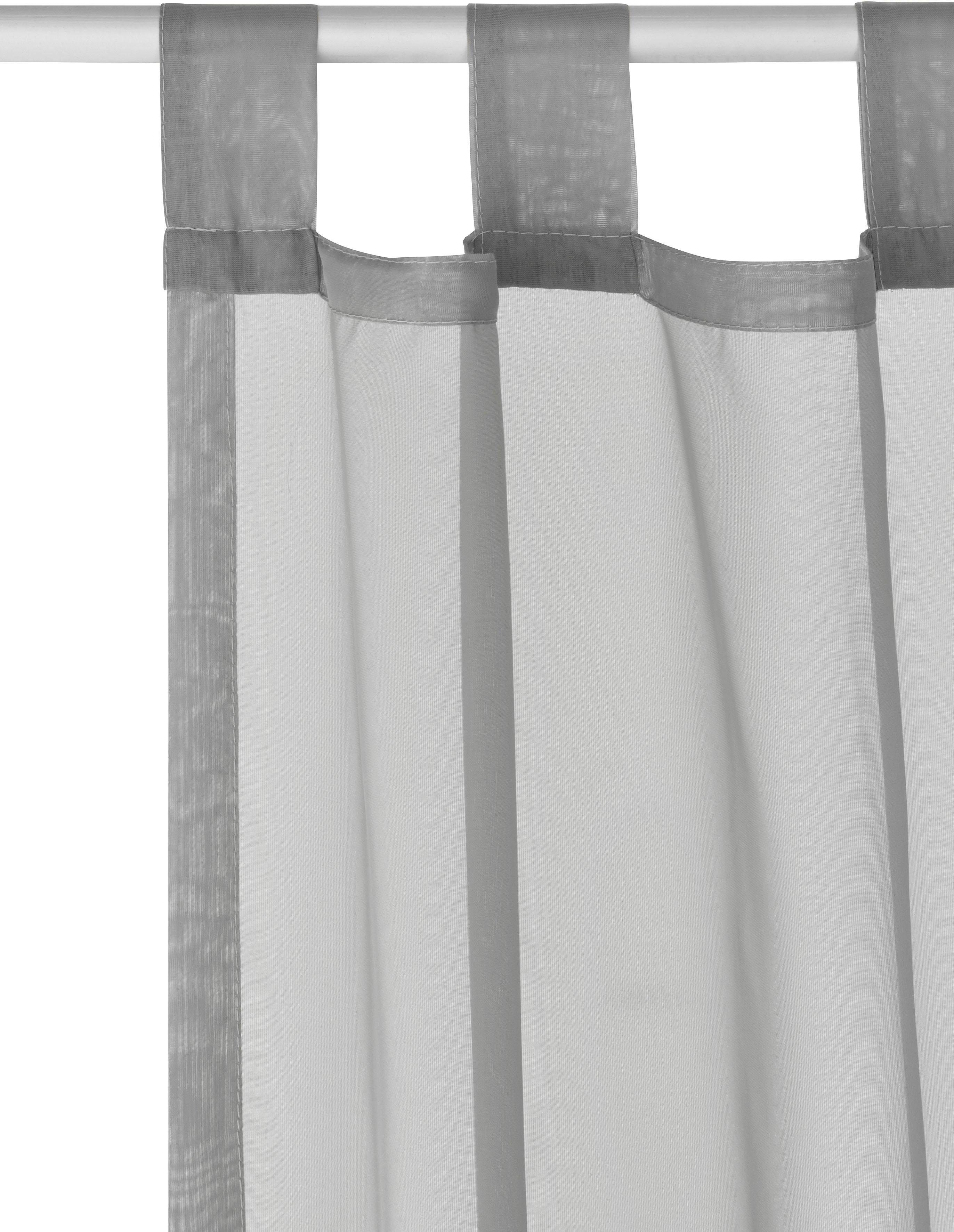 OTTO home Gardine XANA mit Schlaufen, Topseller! (1 St), Schlaufen, transparent, Voile, Bestseller, einfarbig, 1 Schal, pflegeleicht, preiswert! – Bild 5 von 5