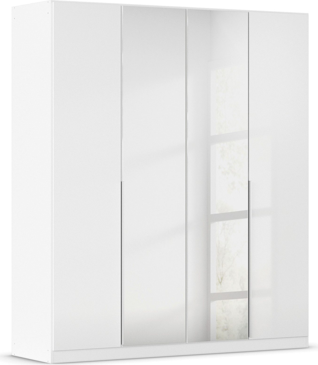 OTTO home Drehtürenschrank Kleiderschrank Schrank Garderobe AGORDO mit Dekor- oder Hochglanzfront (in zwei Griff-Farben, Breiten 91-405 cm) durchdachte Innenausstattung, in 8 Breiten und 2 Höhen MADE IN GERMANY