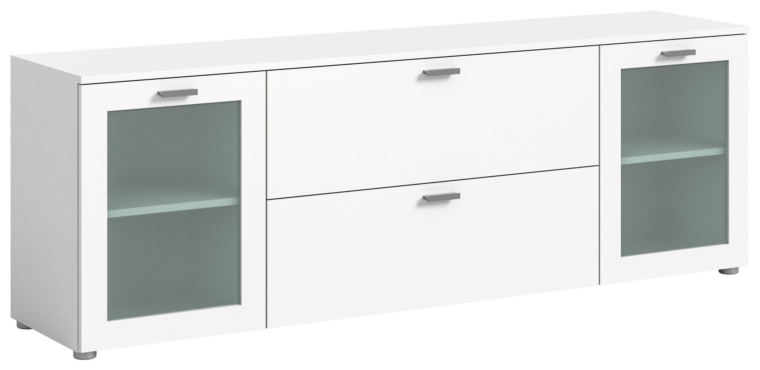 Newroom TV-Board Volantis, TV-Board Weiß TV Schrank TV Lowboard Modern Zeitlos Wohnzimmer Sch...