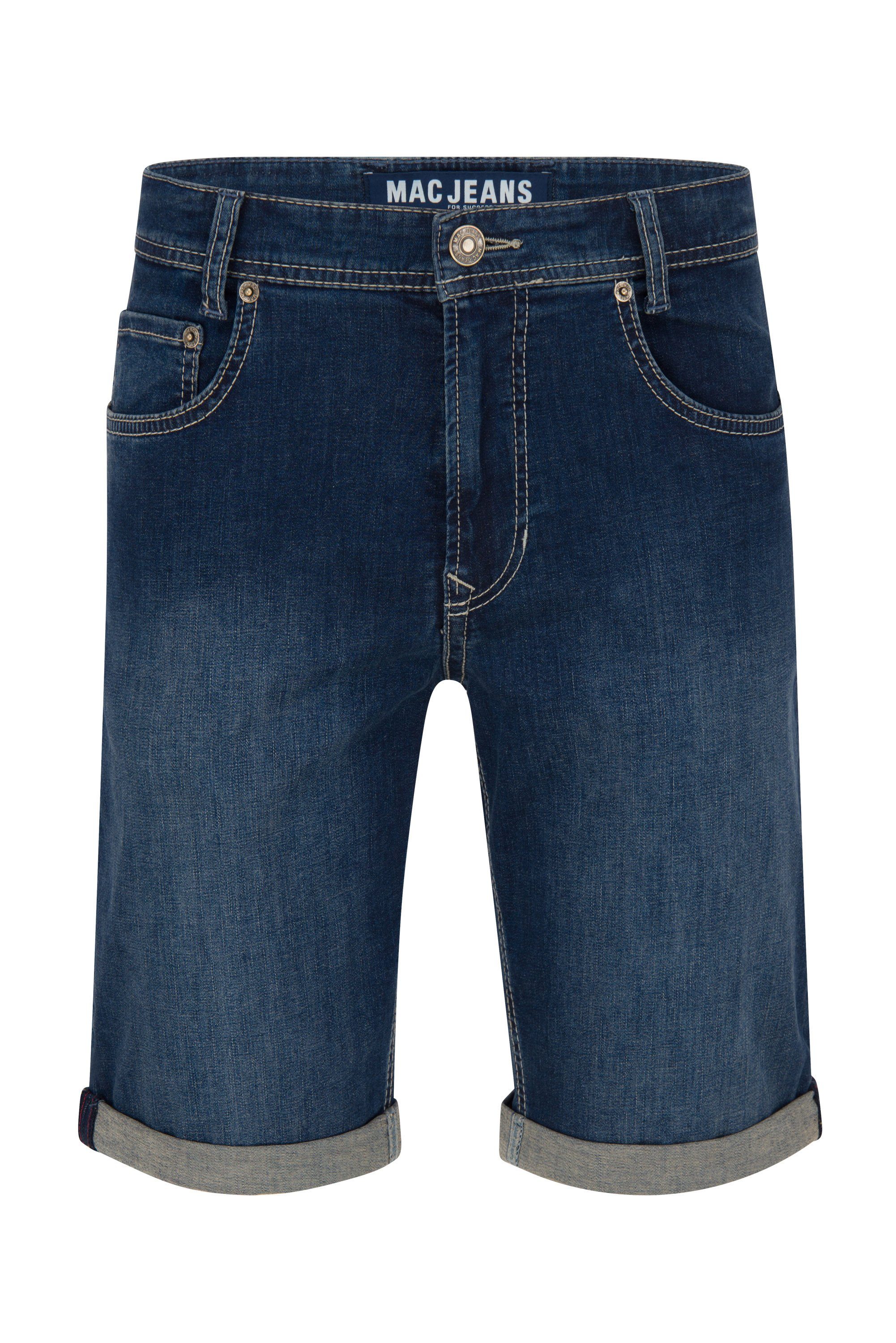 MAC 5-Pocket-Jeans MAC ARNE BERMUDA dark indigo authentic wash 0560-40-1792 H629 | Jeans