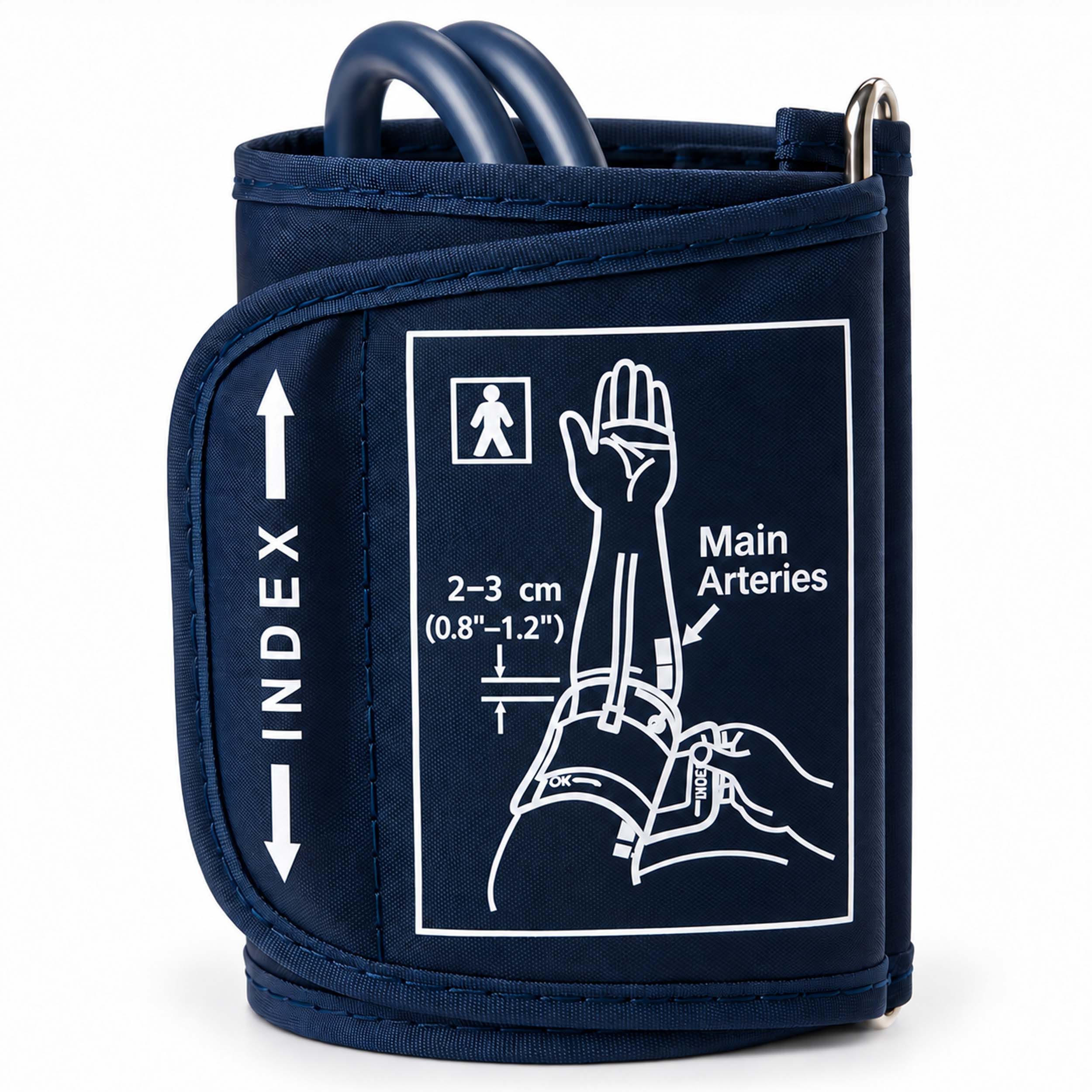 pulox Blutdruckmessgerät Blutdruckmanschette 15-24 cm – Universal Doppelschlauch