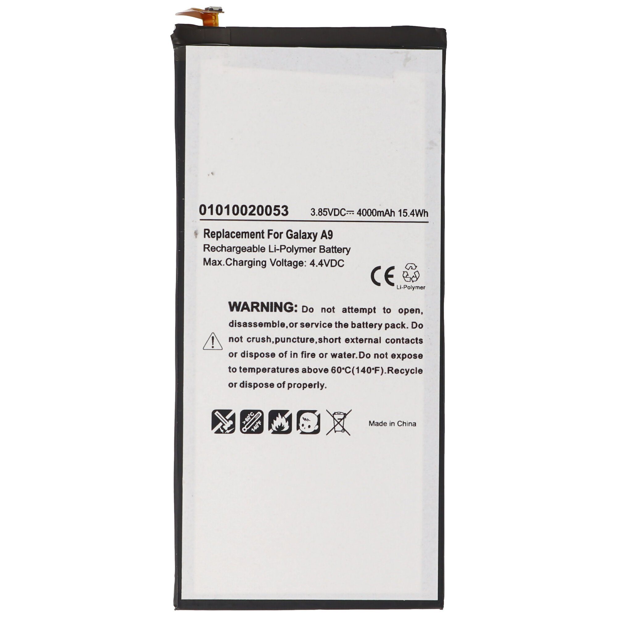 Akku passend für Samsung Galaxy A9 Akku Li-Polymer EB-BA900ABE 3,85V, Akku