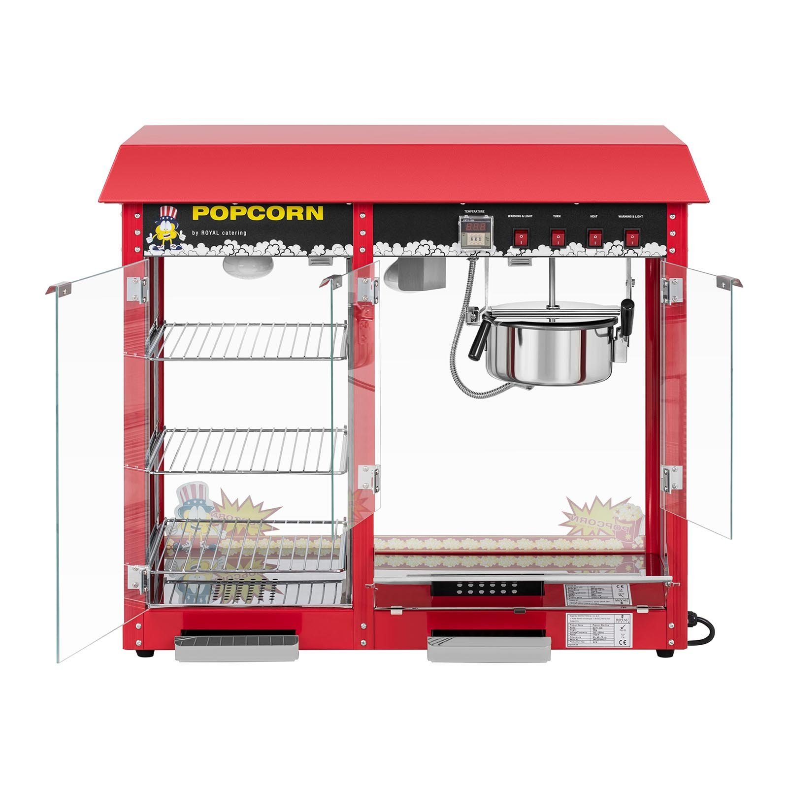 Popcornmaker Popcornmaschine beheizte Royal 1700W Popcornautomat Catering Popcornmaschine 5kg/h