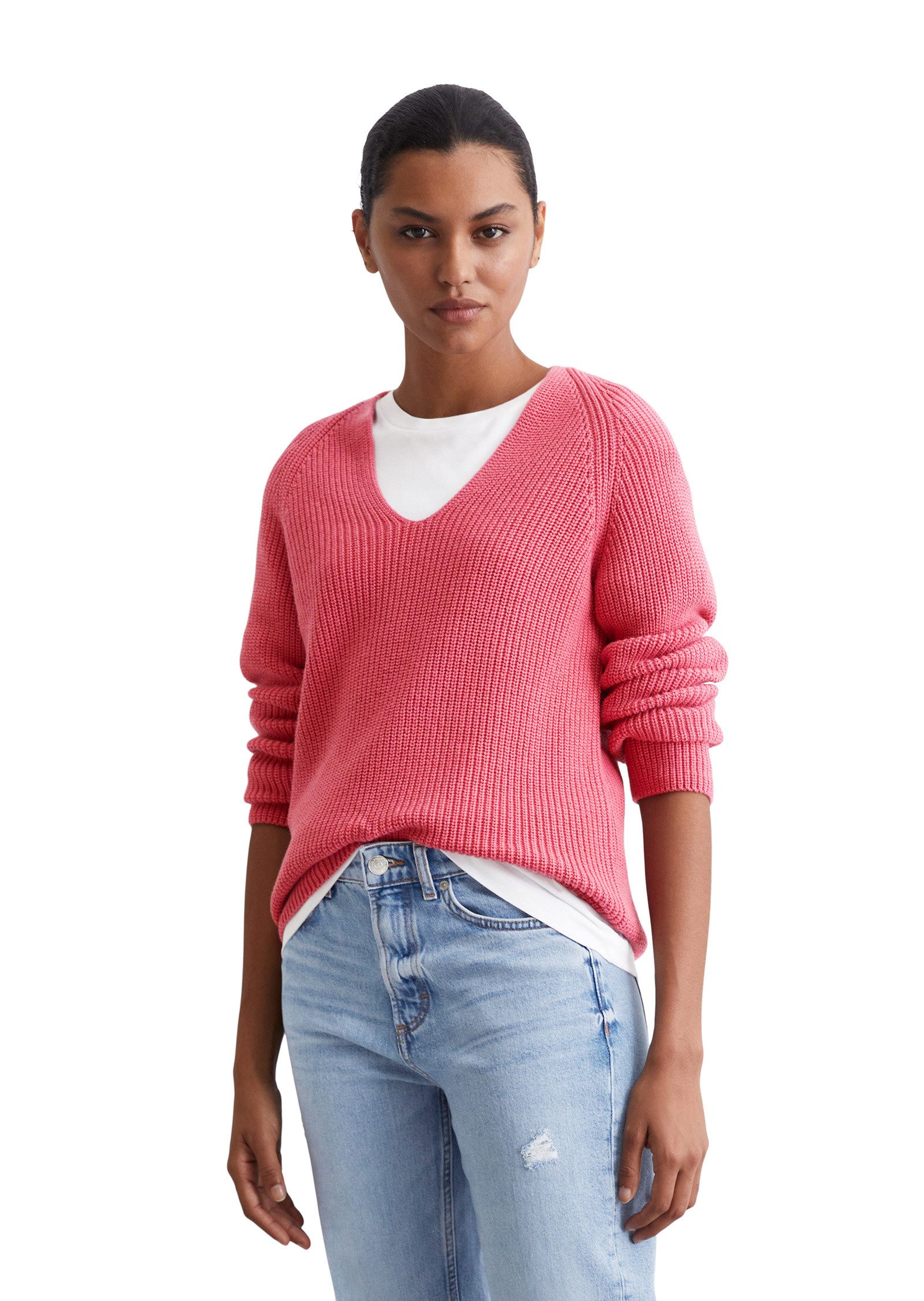 Strickpullover aus softem Baumwoll-Garn