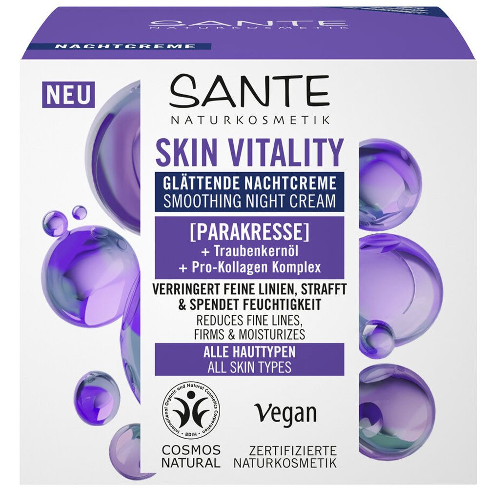 SANTE Nachtcreme Skin Vitality Glättende, 50 ml
