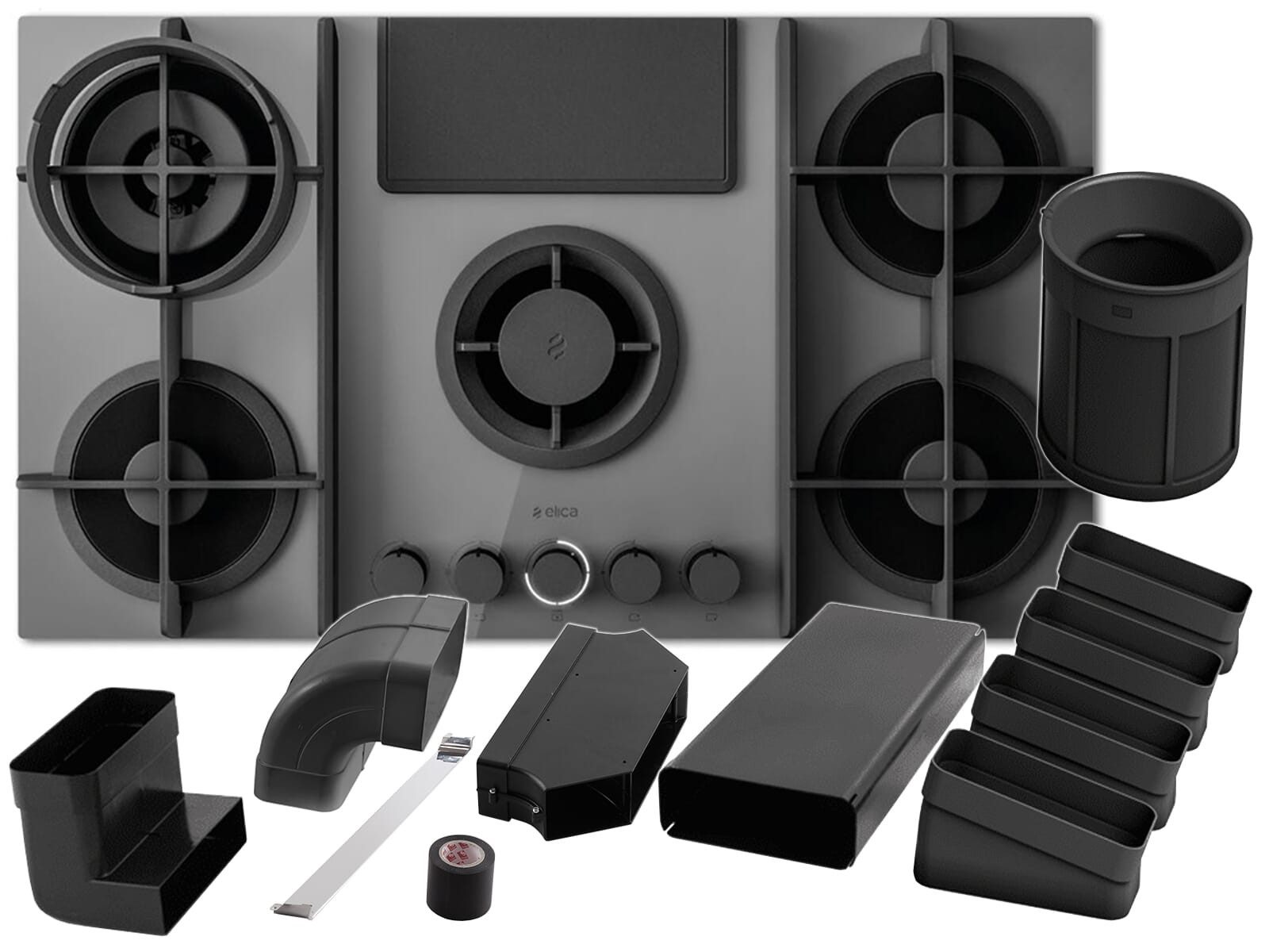 Elica Kochfeld mit Dunstabzug PRF0196343+KIT0199835