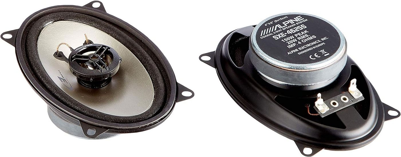 ALPINE SXE-4625S 10 x 15 cm (4 x 6-Zoll) 2-Wege Koaxiallautsprecher Auto-Lautsprecher (20 W)