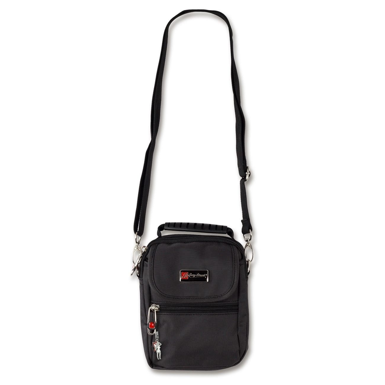 BAG STREET Umhängetasche Bag Street Damen Herren Umhängetasche (Umhängetasche), Herren, Damen Umhängetasche, Gürteltasche Polyester, schwarz 13x17cm