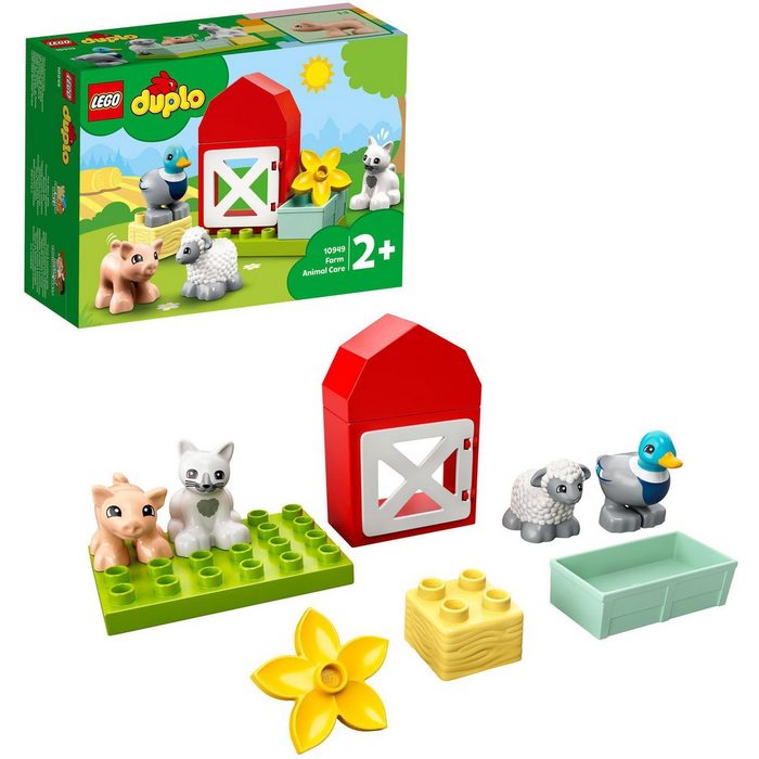 LEGO® Konstruktionsspielsteine Tierpflege auf dem Bauernhof (10949) LEGO® DUPLO® Town (11 St) Made in Europe