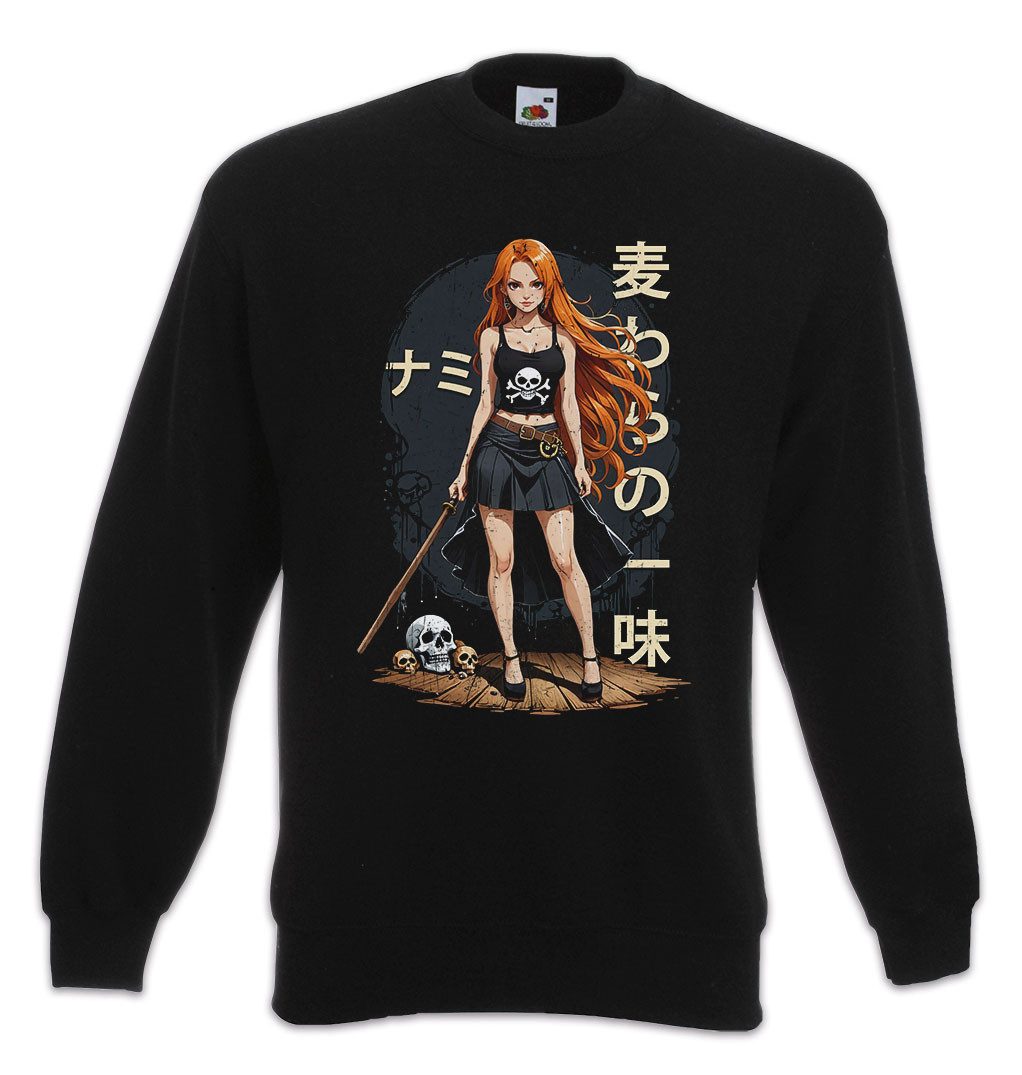 Sweatshirt Anime Nami Sweatshirt One Pirate Adventure Anime Piece D Luffy