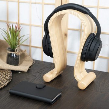 kalibri Universal Kopfhörerständer aus Bambus Holz - Headset Halterung Kopfhörerständer, (1-tlg)