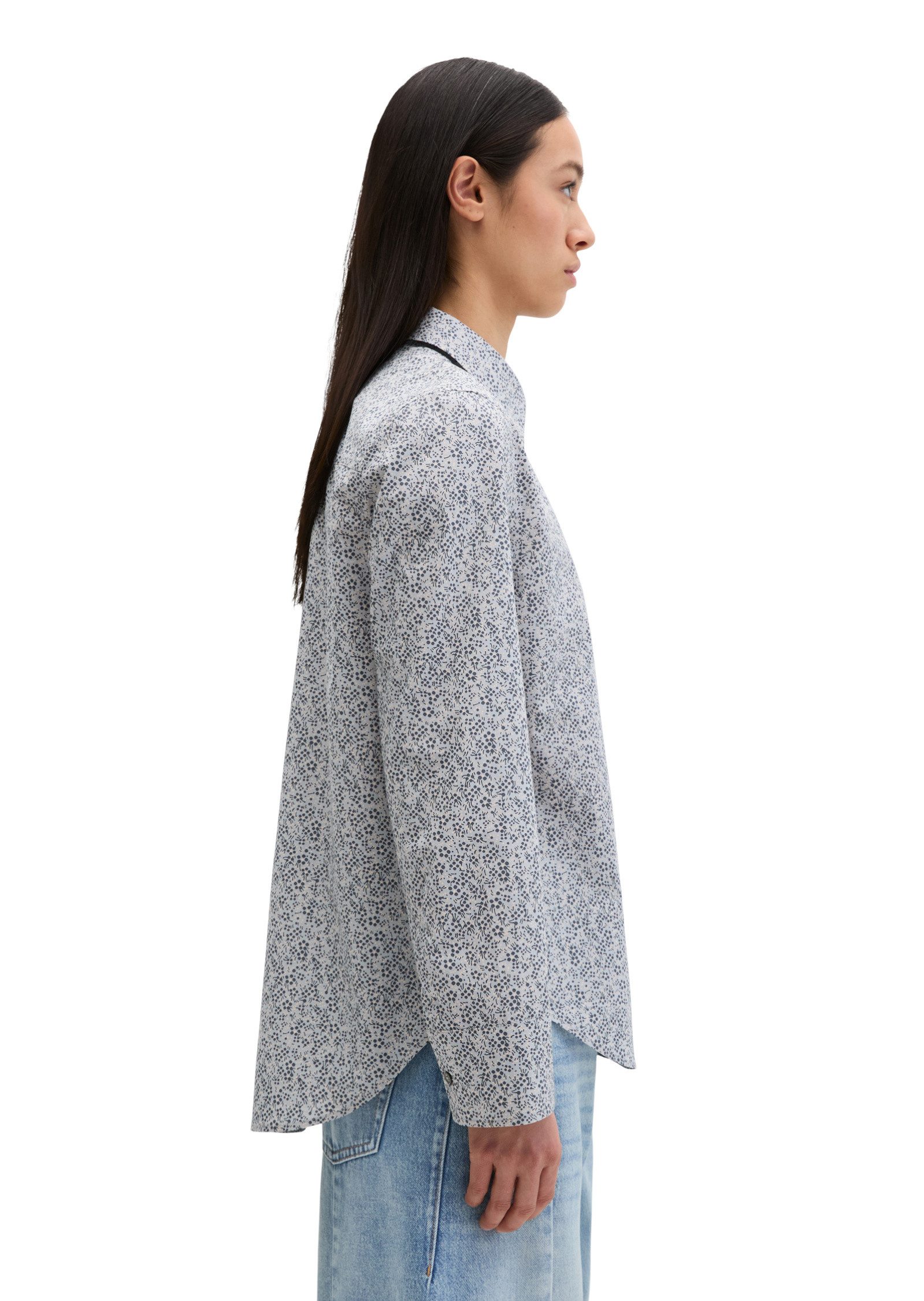 Marc O'Polo Langarmbluse aus Papertouch-Popeline günstig online kaufen