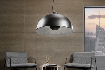 riess-ambiente Hängeleuchte STUDIO 55cm schwarz / silber, ohne Leuchtmittel, Wohnzimmer · Metall · Esszimmer · Industrial