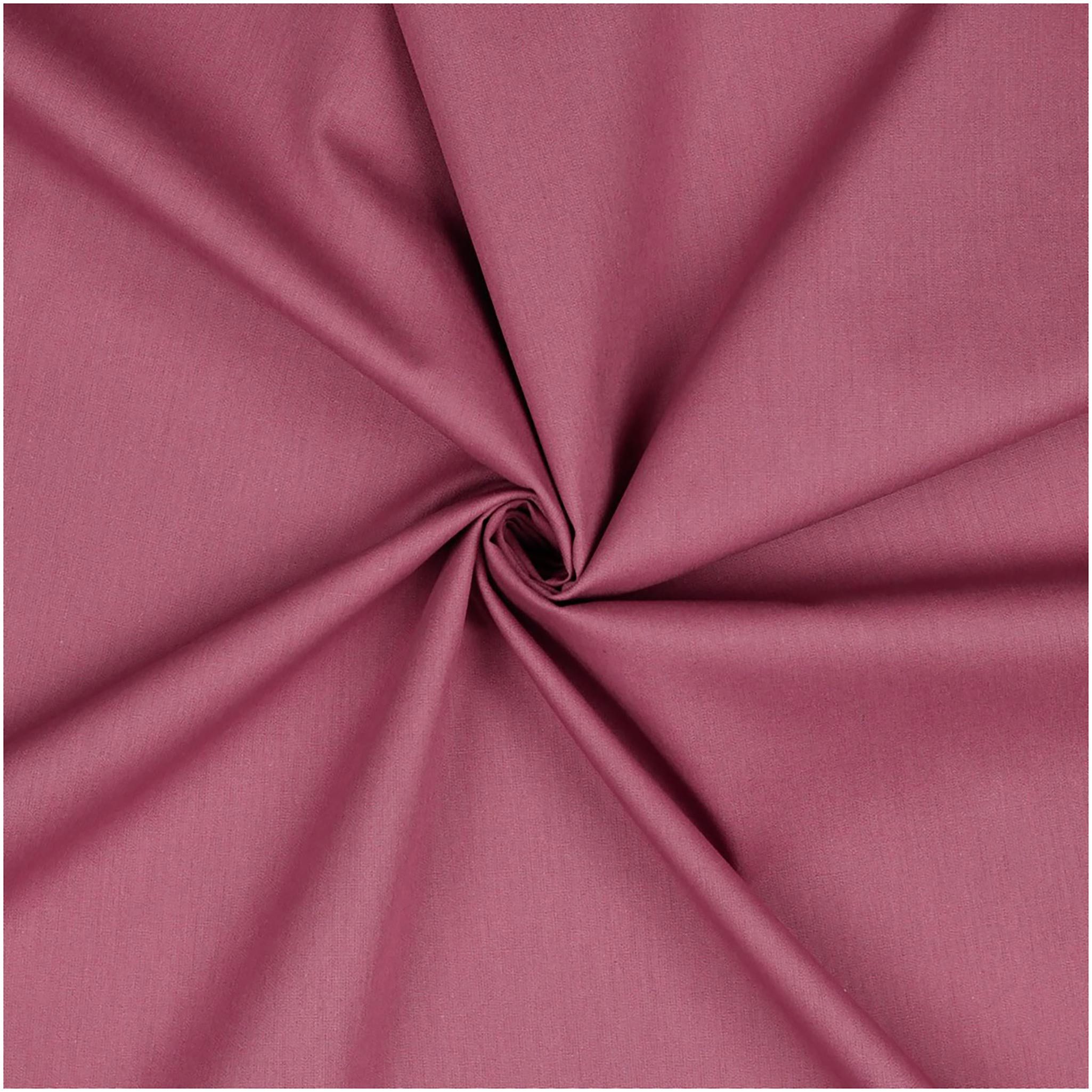 maDDma Stoff Popeline Baumwollstoff Fahnenstoff ab 1m Meterware unifarben 2v2, 069 - mauve