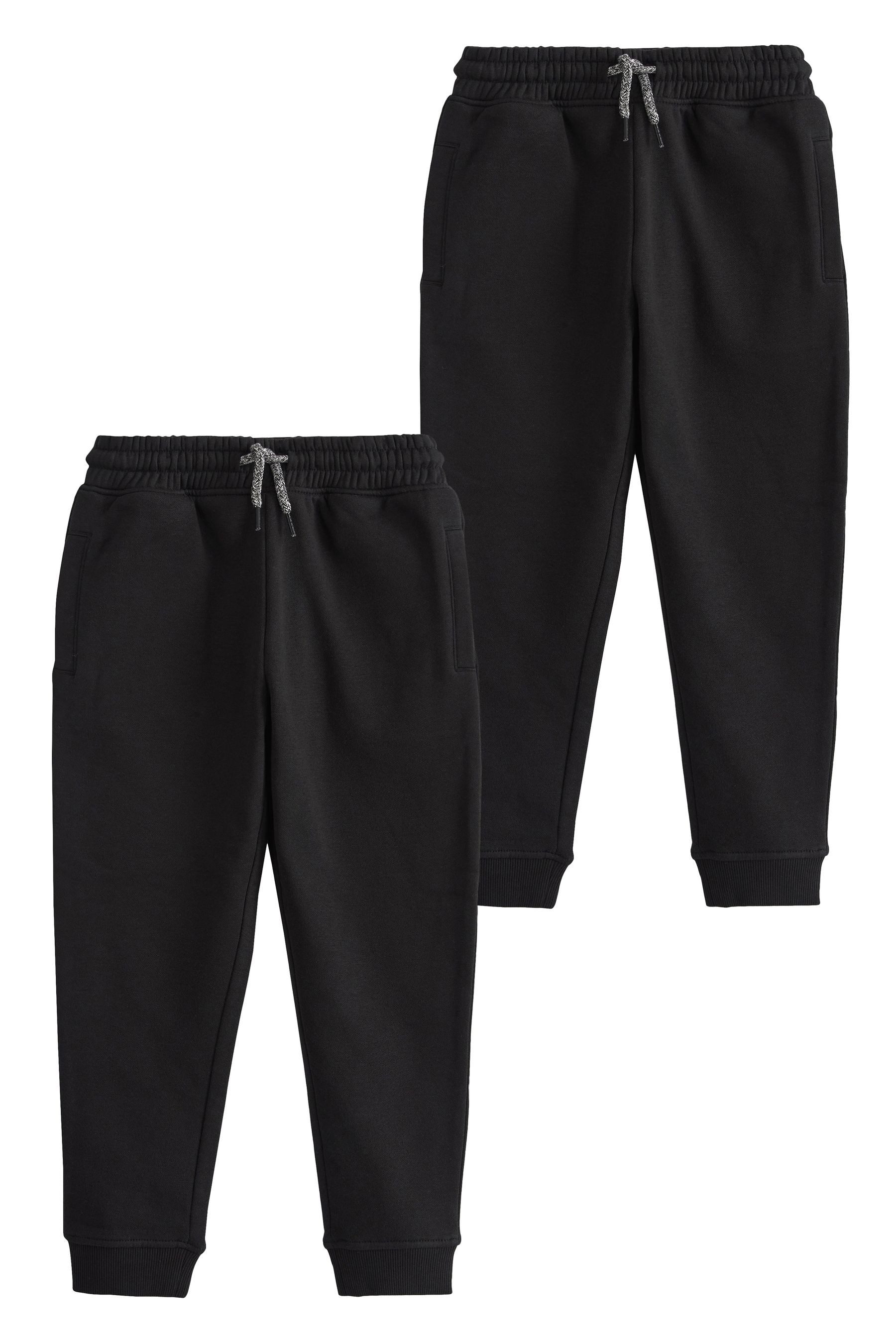 Next Jogginghose Slim Fit Jogginghosen mit Baumwolle, 2er-Pack (2-tlg)