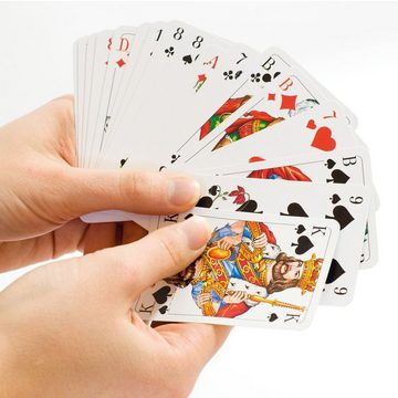 Bestlivings Spielesammlung, Gesellschaftsspiel 06671 Spielkarten, Kartenspiel 55 Blatt - Profiqualität Rommé Bridge Canasta Poker Skat