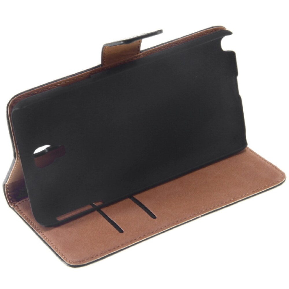 Handytasche Leder-Handyhülle für Samsung Note 3 Neo Schwarz 4250710552795 (Book Cover)