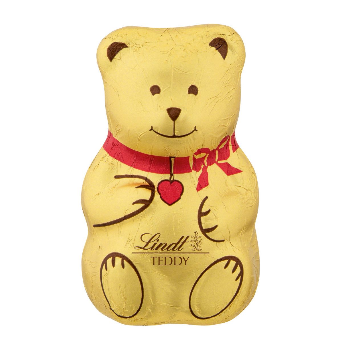 LINDT Schokolade, Lindt Schokoladen Teddybär aus Alpenmilchschokolade Hohlfigur 40g