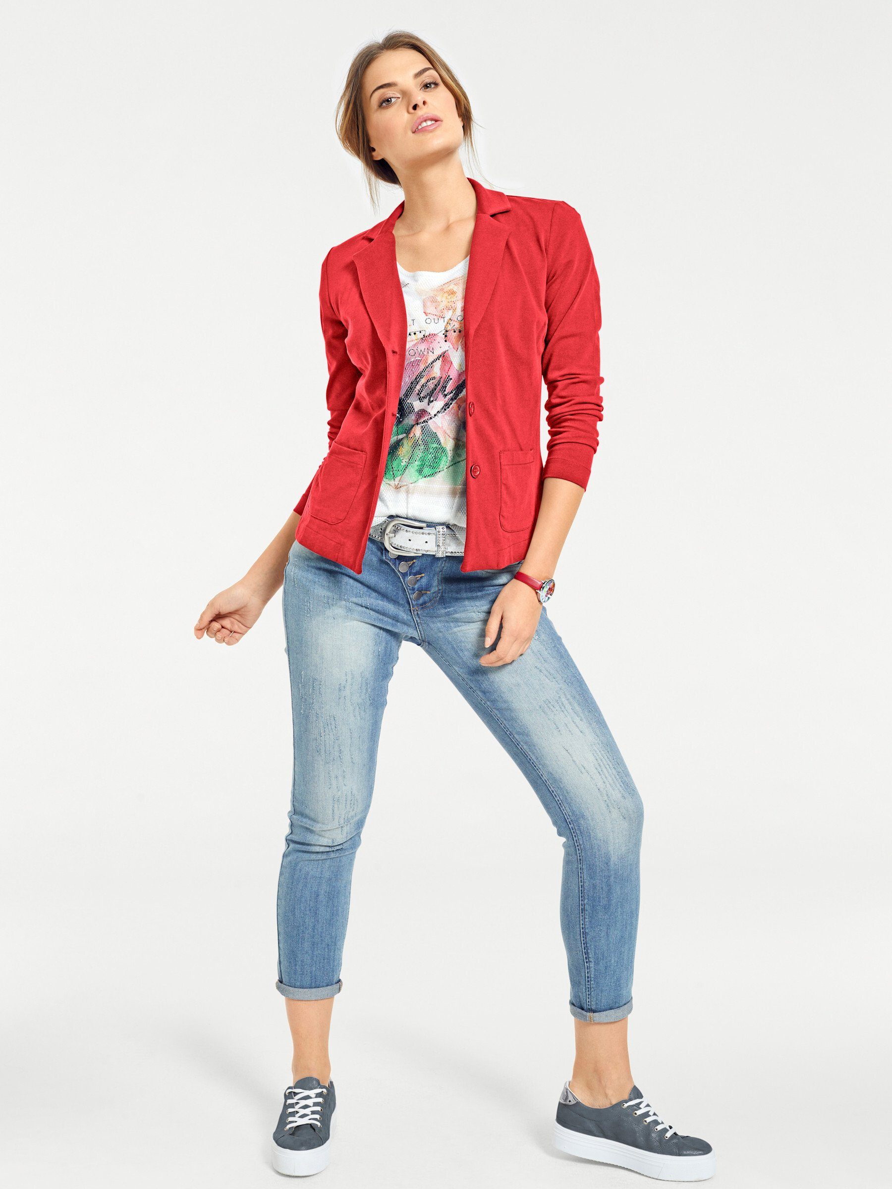 Blusenblazer Jersey-Blazer