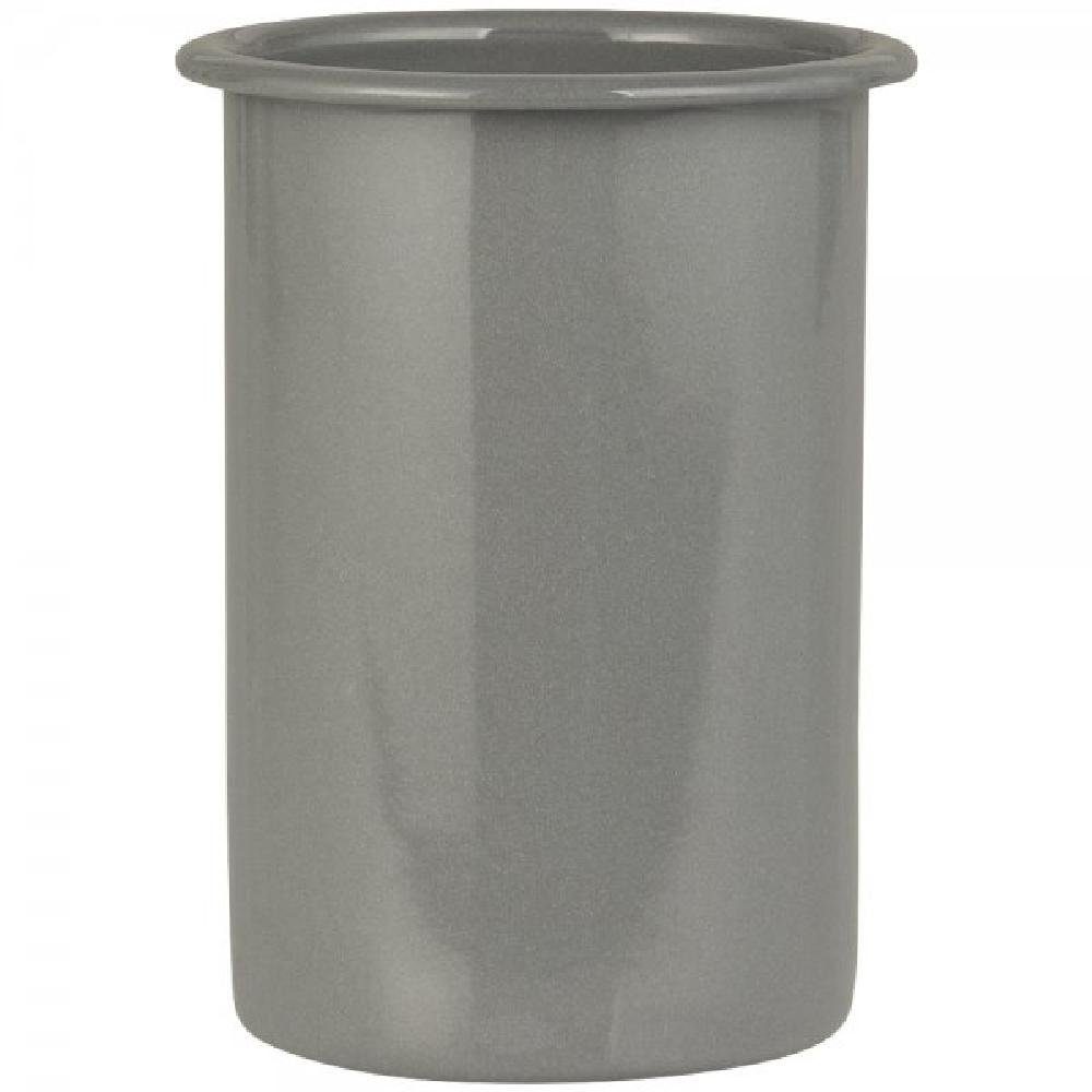 Ib Laursen Waschtisch-Set Ib Laursen Zahnbecher Emaille Grau (12x8cm) günstig online kaufen