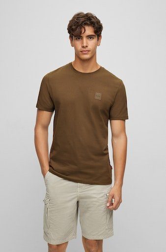 Tales T-Shirt ORANGE dunkelgrün BOSS