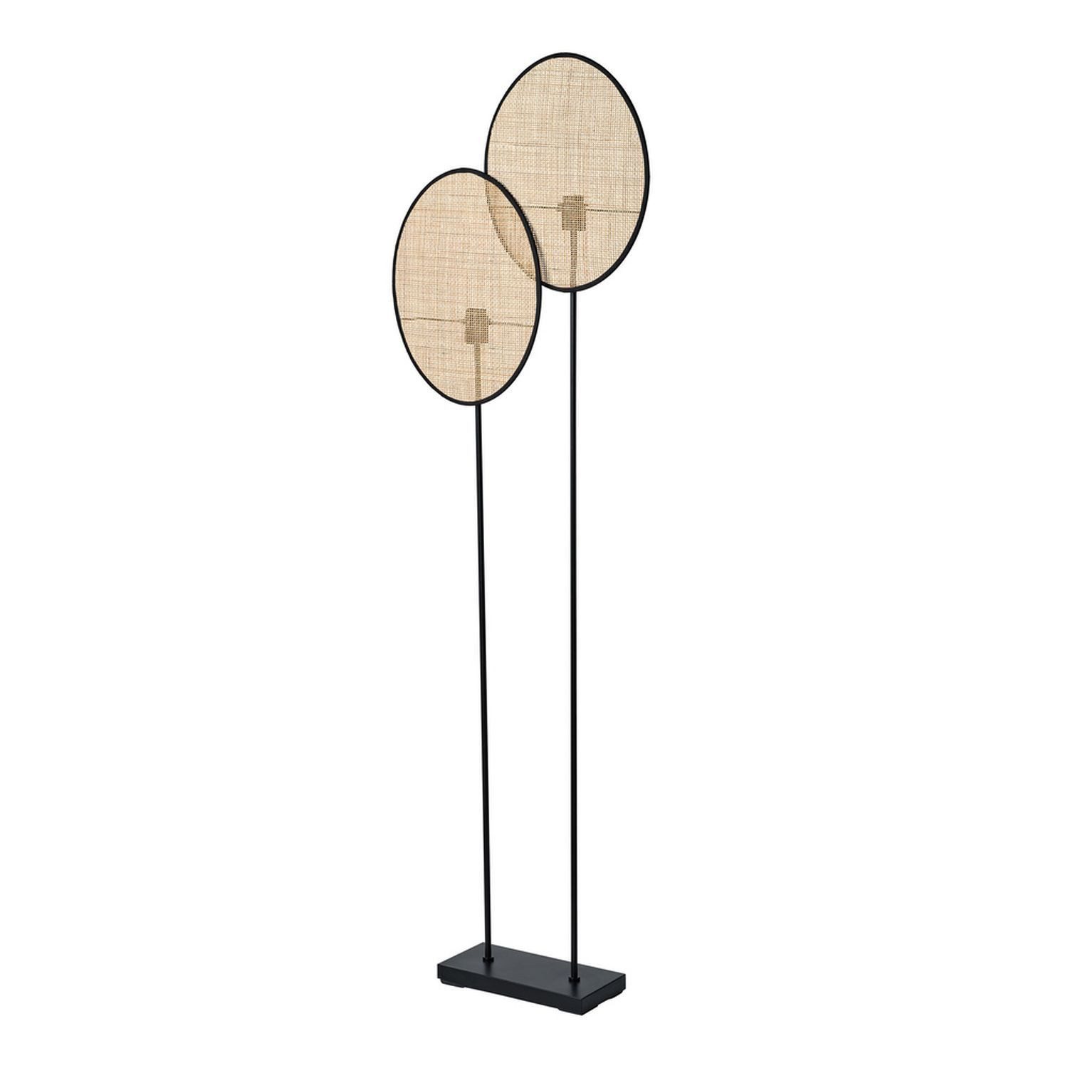 Licht-Erlebnisse Stehlampe MAREDON, ohne Leuchtmittel, E27 170 cm 2-flammig Modern