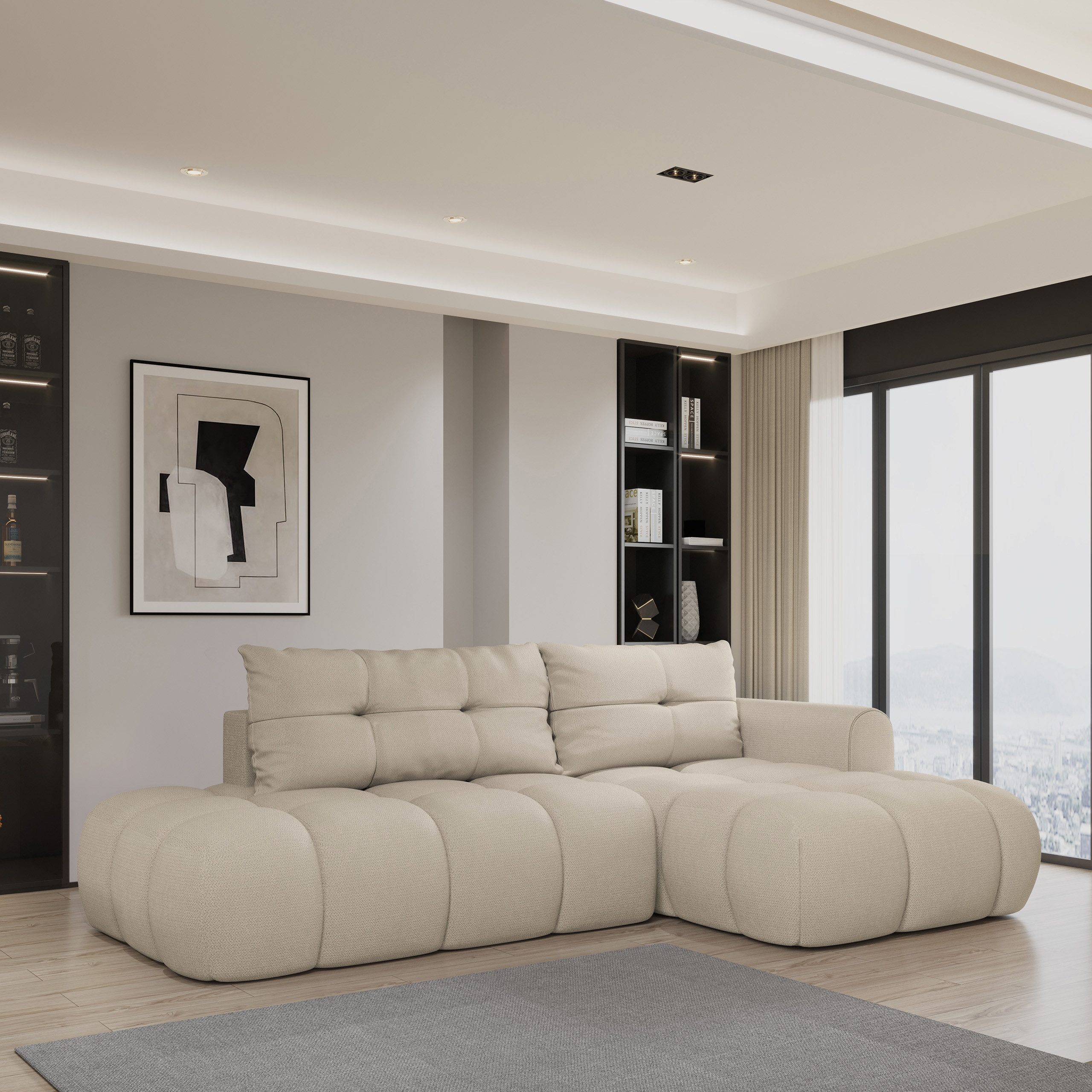 Masseno Ecksofa FLUMA mit Schlaffunktion L-Form, günstig online kaufen