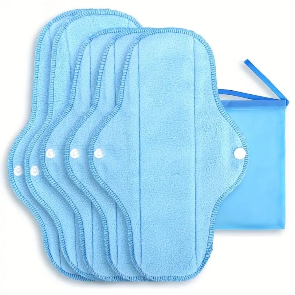 Venicce Love Slip-Einlage 5 Pack Menstruationseinlagen, Periodenpads - waschbar & langlebig, 6-St., Waschbare Alternative zu herkömmlichen Einweg-Slipeinlagen