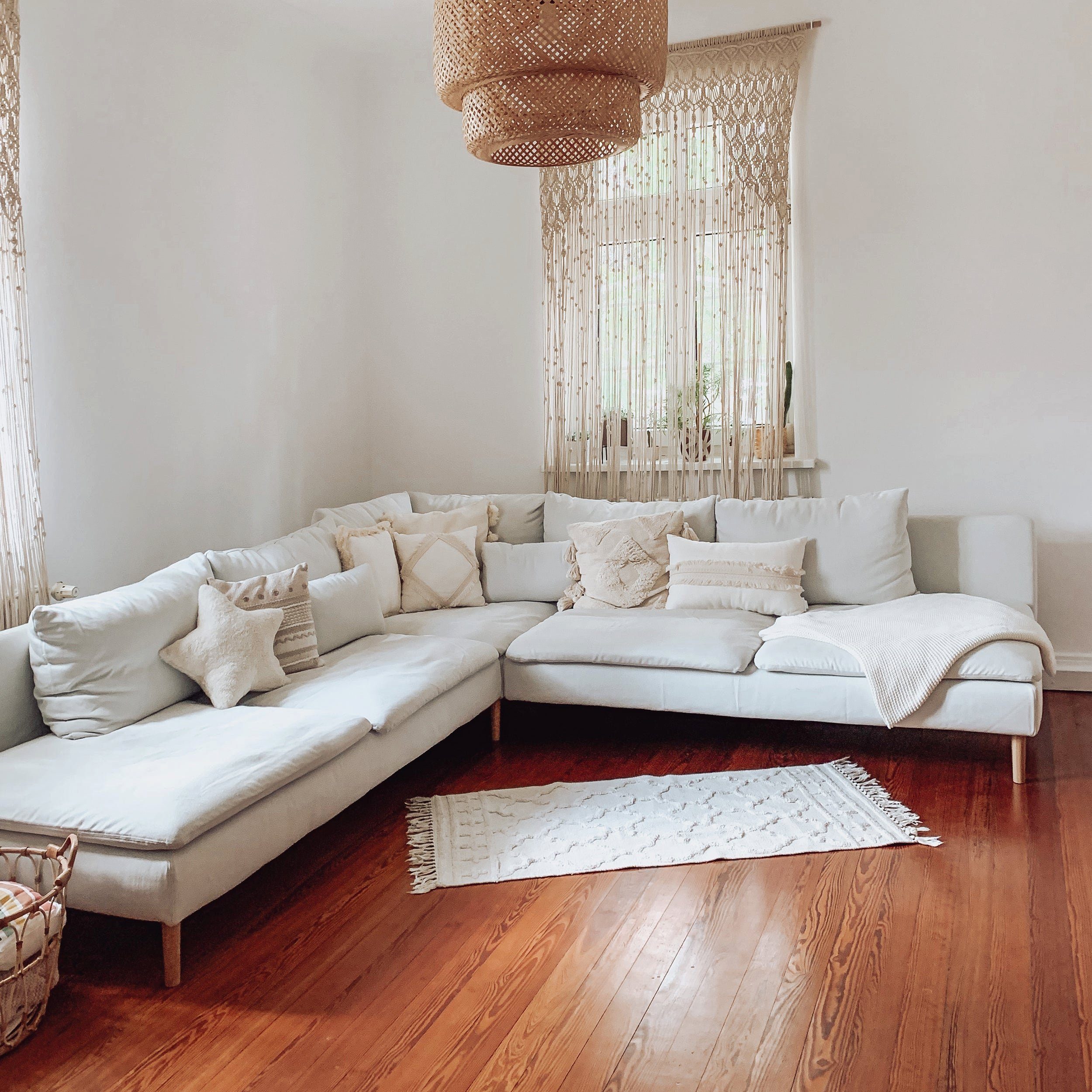 Natural Goods Berlin Möbelfuß FUSION, (4-St), Massivholz Möbelfüße für Betten, Sofas und Schränke, 12cm, Weiß