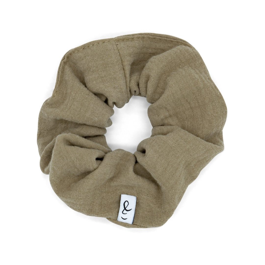 hutch&putch Haargummi Musselin-Scrunchie • Erwachsene, 1-tlg., weniger Knickstellen und damit weniger Haarbruch