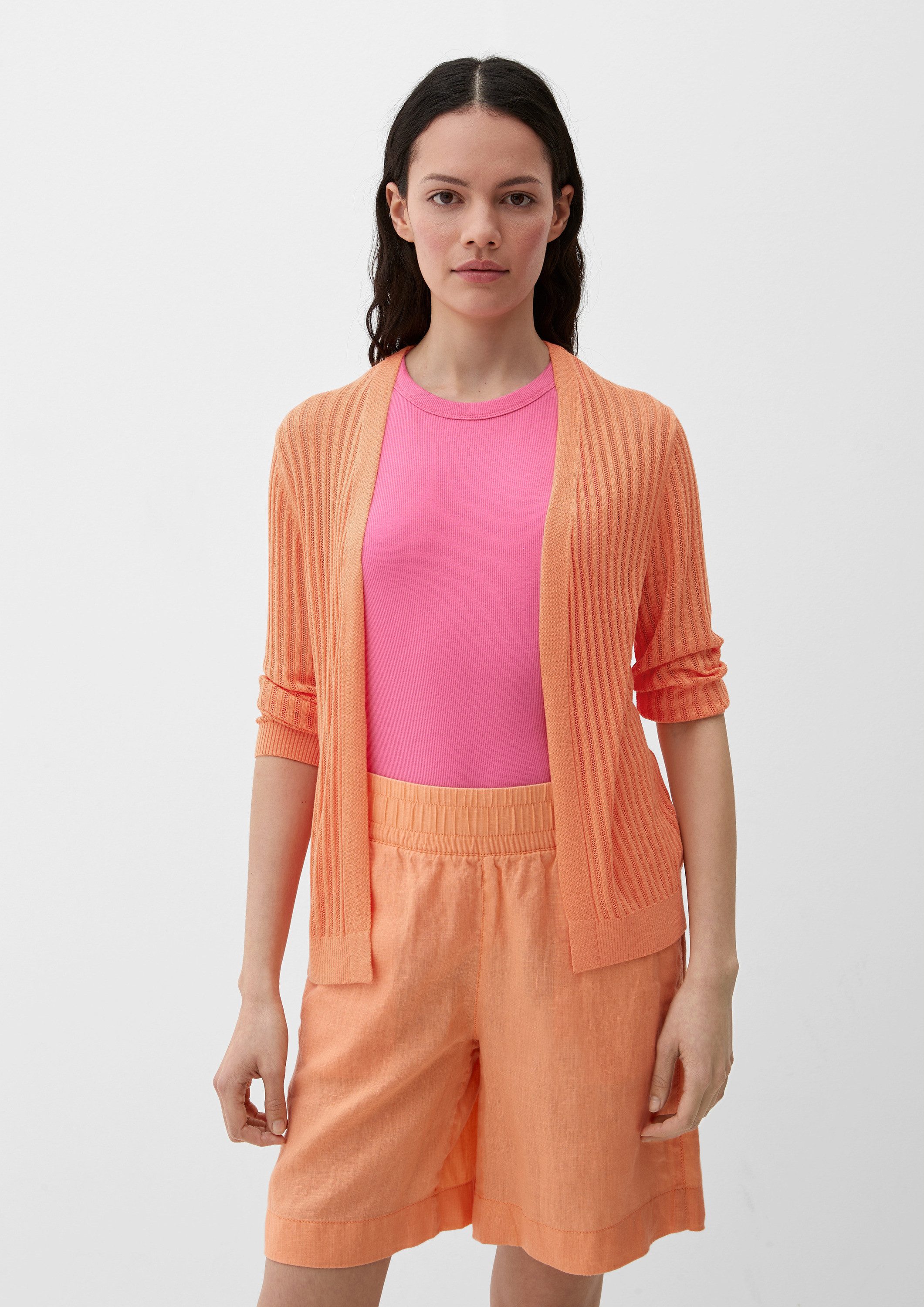s.Oliver Cardigan Strickjacke Strickjacke aus Viskose