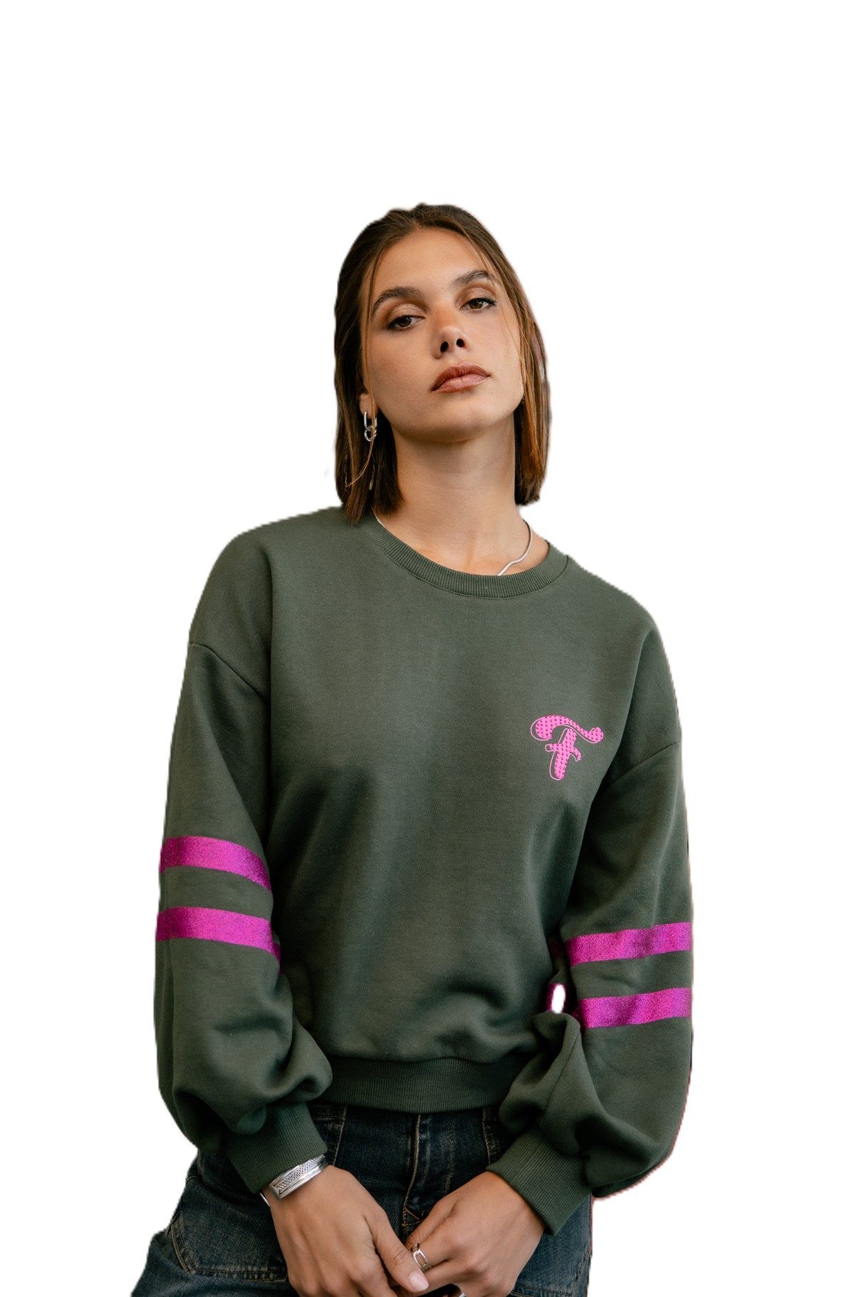 Freeman T. Porter Sweatshirt Sheldone Glitter - Oversize - Pullover günstig online kaufen