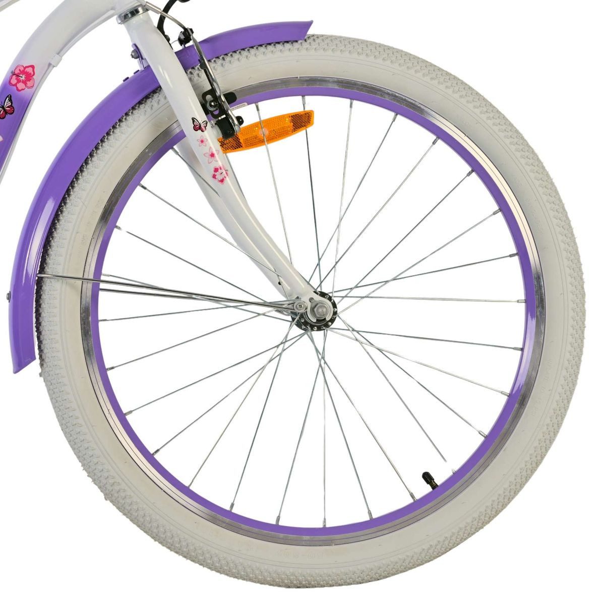 Volare Kinderfahrrad 24 ZOLL Kinder Mädchen Fahrrad Kinderfahrrad Rad LOVELY 7 Gänge 24125, 7 Gang Shimano, Kettenschaltung, 7 Gänge, Korb, Seitenständer, Gepäckträger