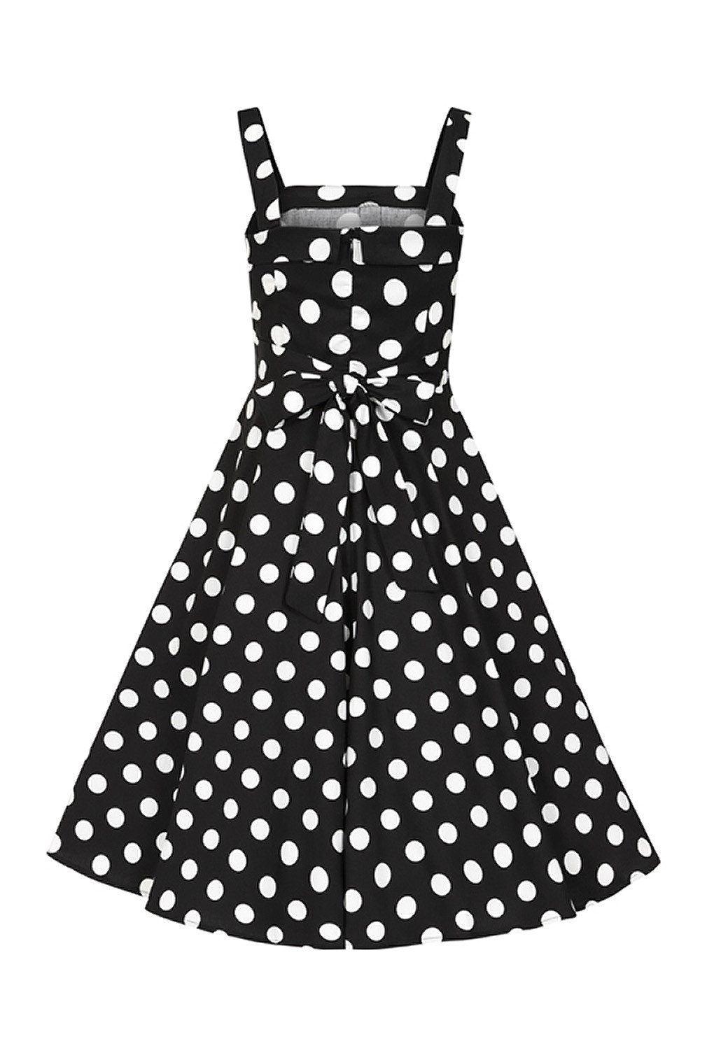 Hearts & Roses London Trägerkleid Priscila Polka Dot Swing Dress Rockabella Vintage Retro