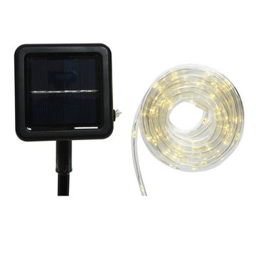 MARELIDA LED-Lichterschlauch LED Solar Lichterschlauch warmweiß Außen Gartenlichterkette 4,9m, 100-flammig